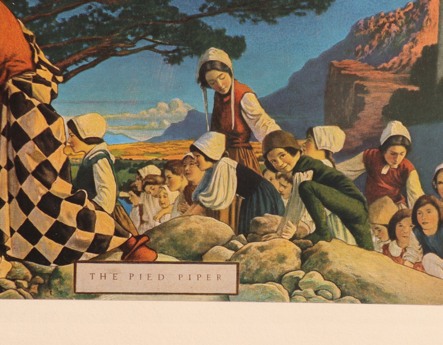 THE PIED PIPER MECHANICAL PRINT AFTER MAXFIELD PARRISH