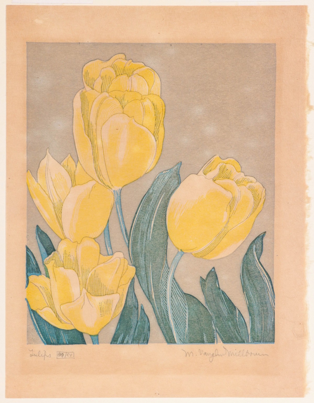 M. VAUGHN MILLBOURN (1893-1987) WOODCUT IN COLORS