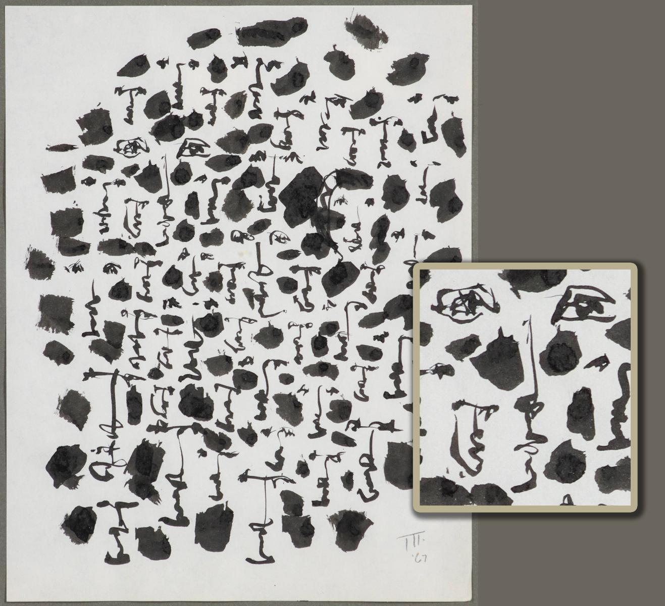 MARC BERGERSON (1918-2006) INK ON PAPER