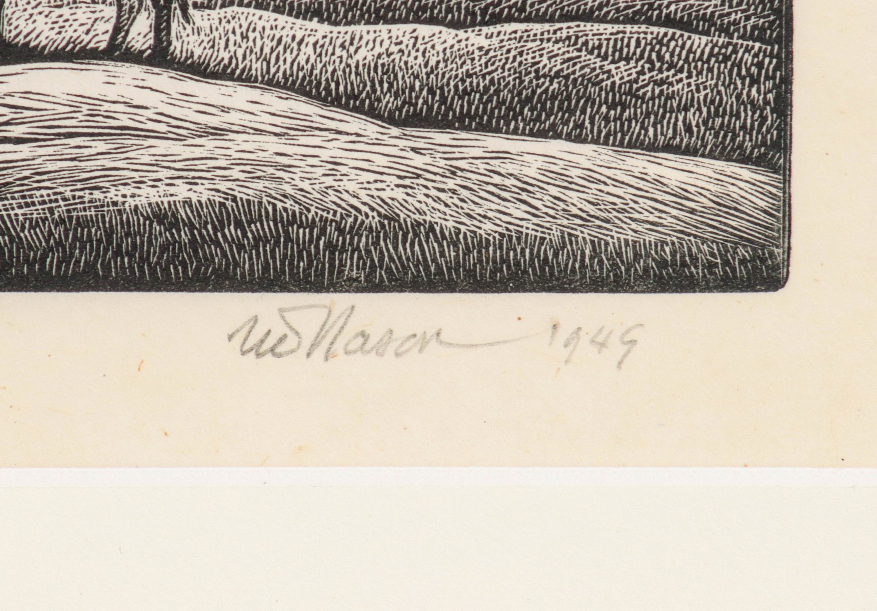 THOMAS W. NASON (1889-1971) SIGNED WOOD ENGRAVING