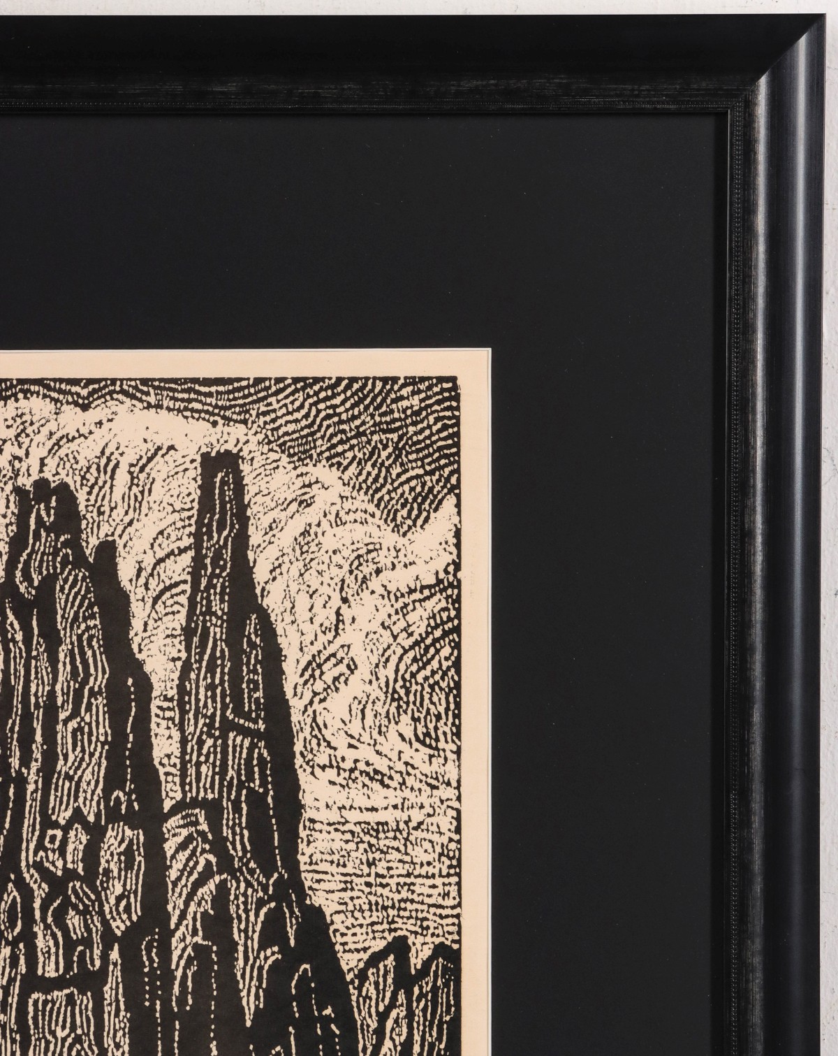 BIRGER SANDZEN (1871-1954) PENCIL SIGNED BLOCK PRINT