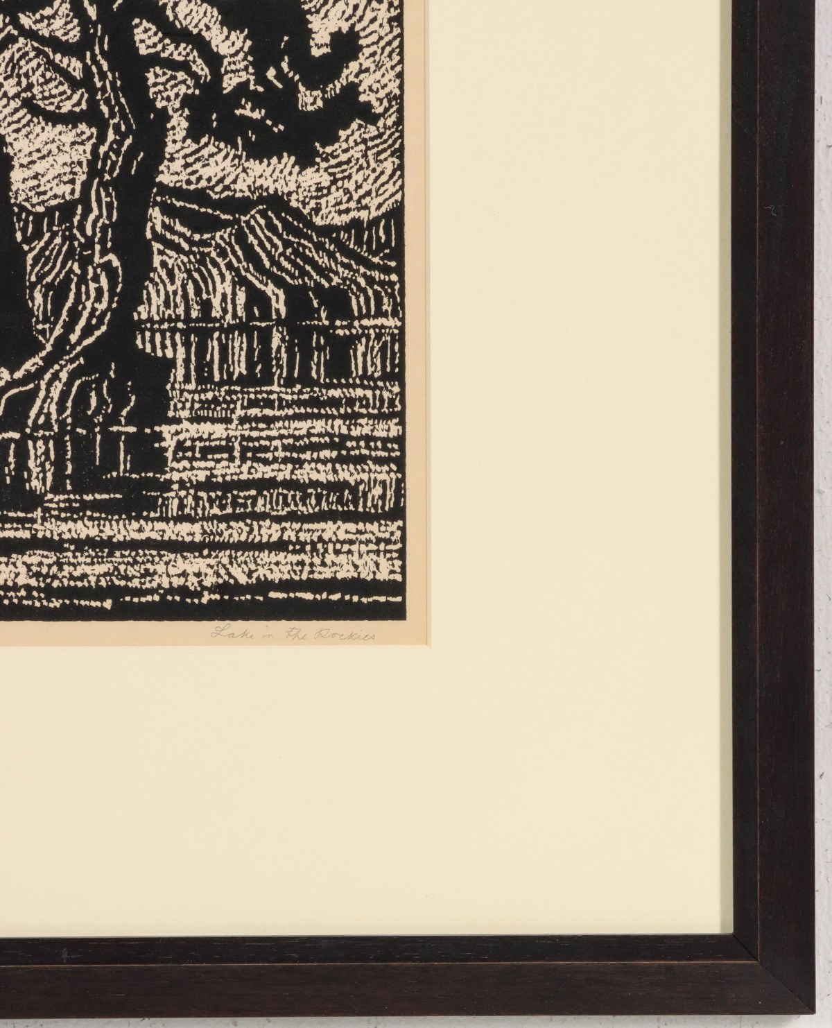 BIRGER SANDZEN (1871-1954) PENCIL SIGNED BLOCK PRINT