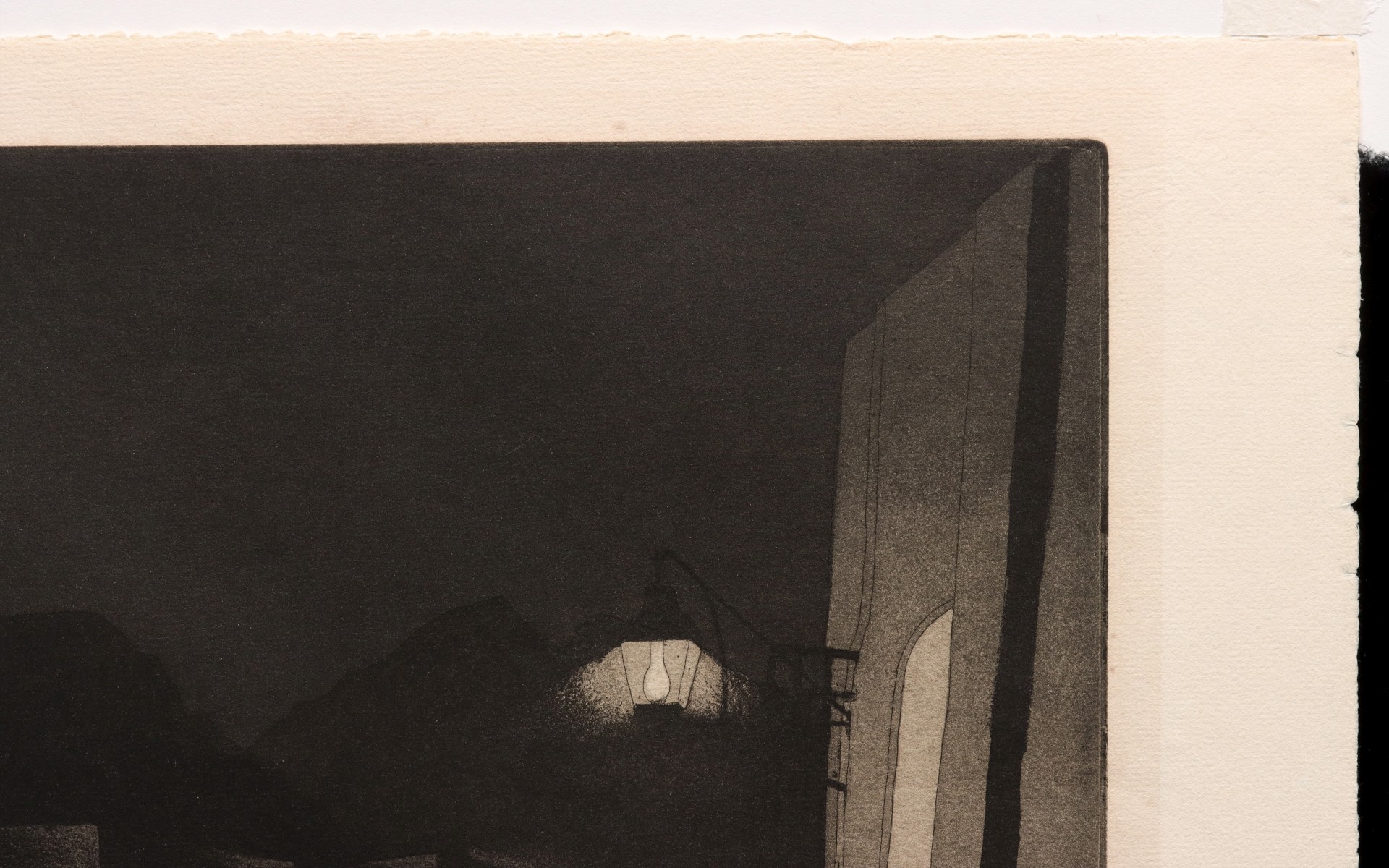 DOEL REED (1895-1985) 'NIGHT IN GARCIA' RARE AQUATINT