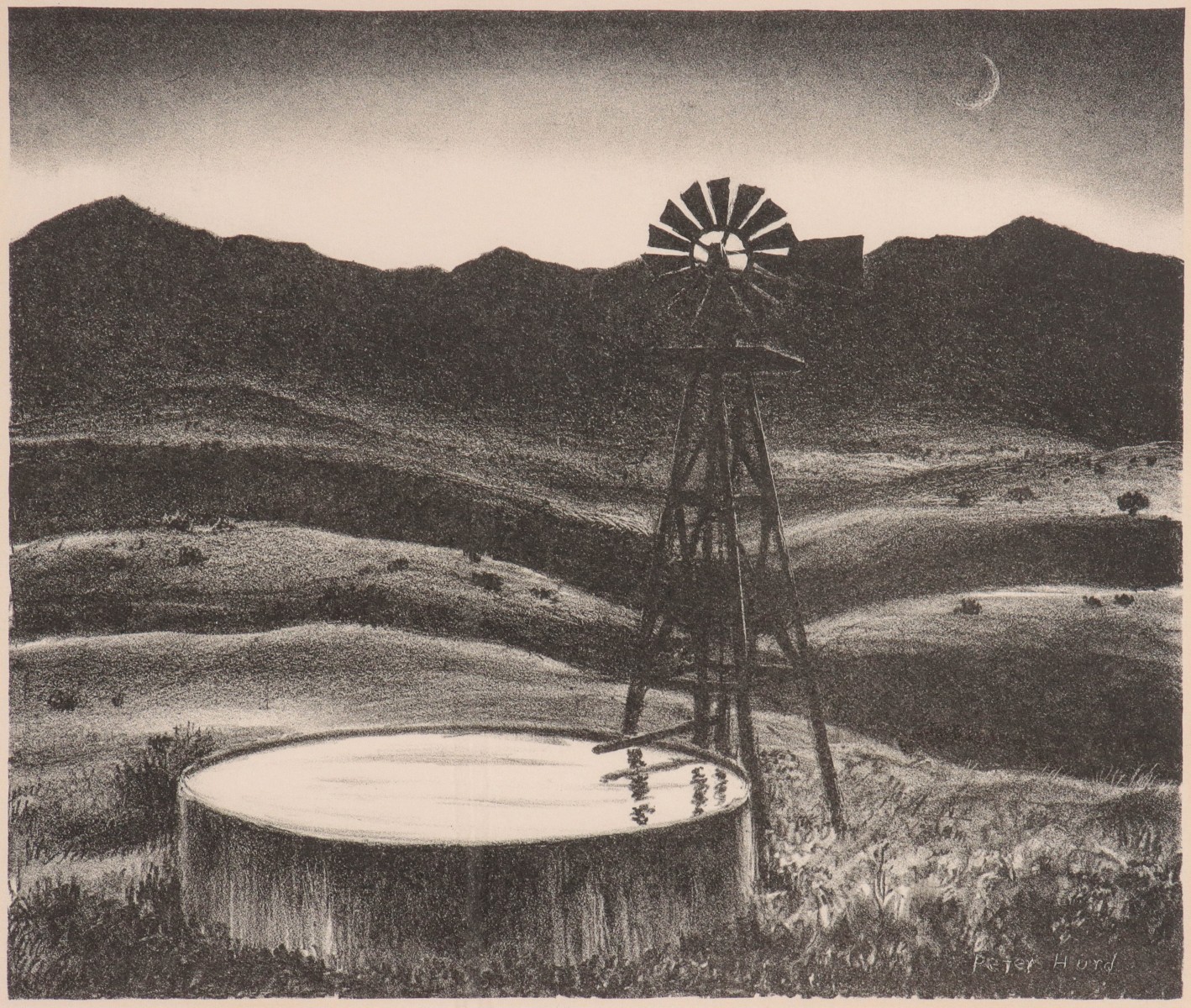 PETER HURD (1904-1984) LITHOGRAPH