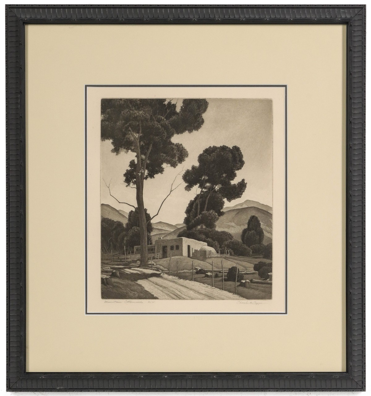 CHARLES CAPPS (1898-1981) PENCIL SIGNED AQUATINT