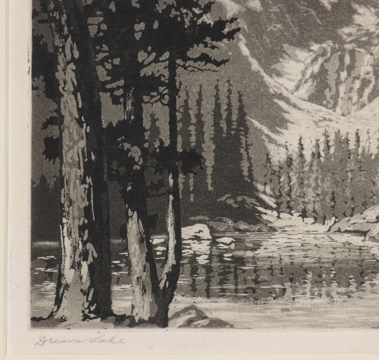 LYMAN BYXBE (1886-1980) PENCIL SIGNED AQUATINT ETCHING