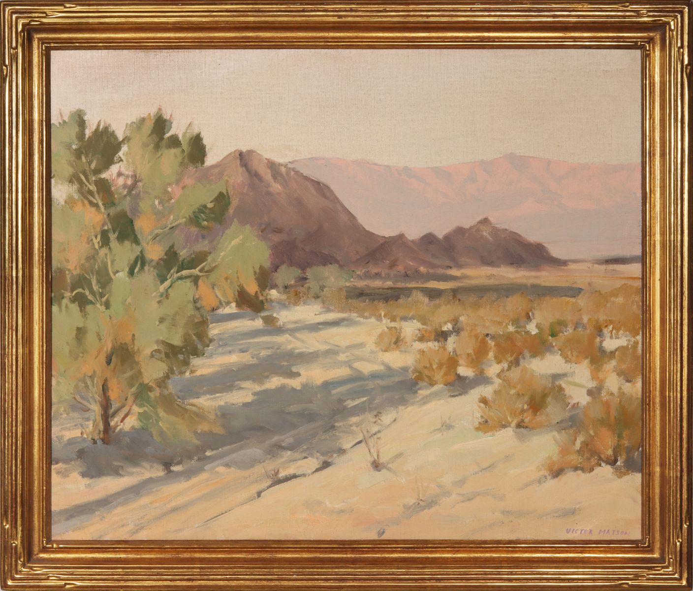 VICTOR MATSON (1895-1972) CALIFORNIA OIL ON CANVAS