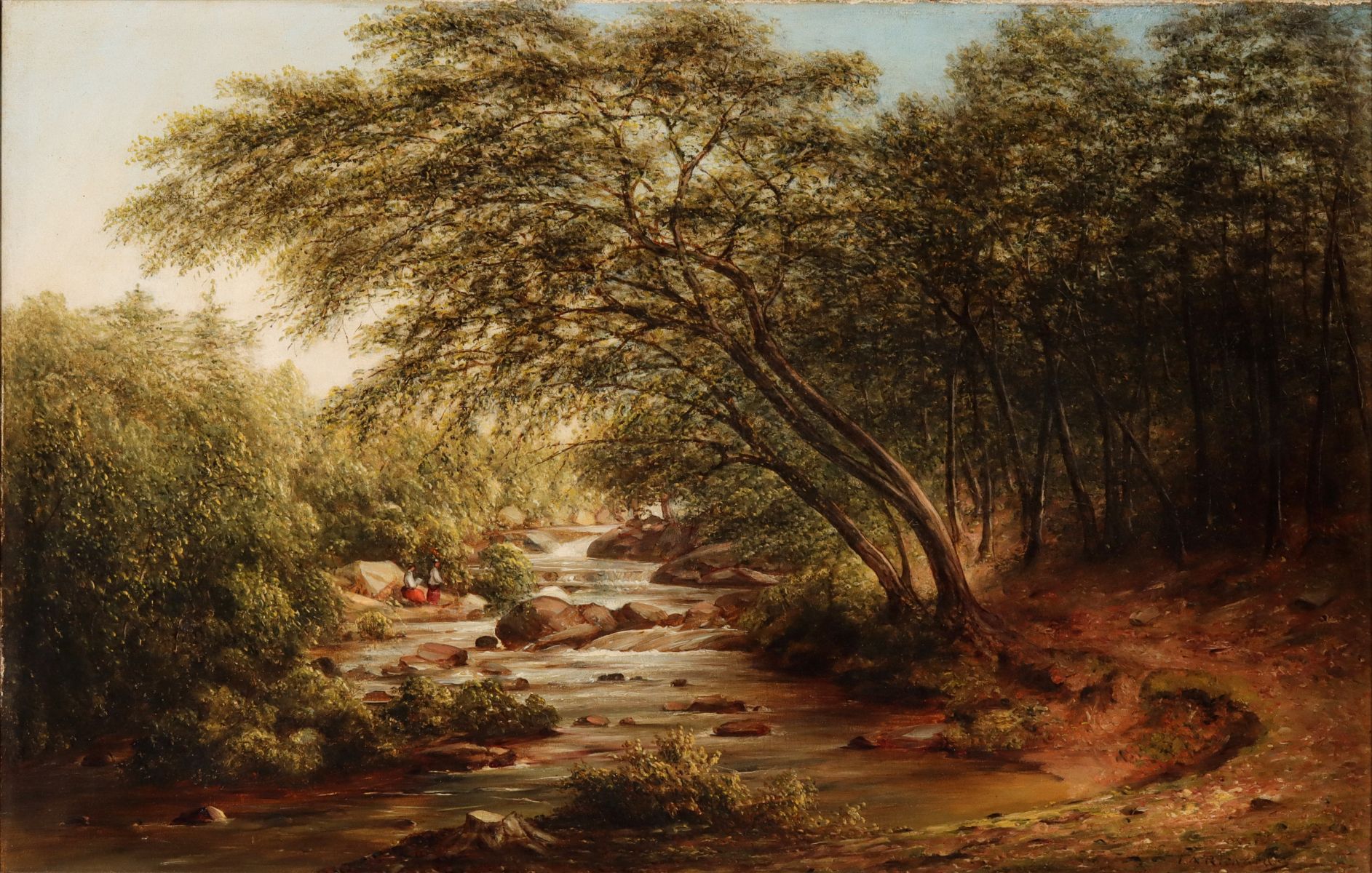 T. ADDISON RICHARDS (1820-1900) OIL ON CANVAS