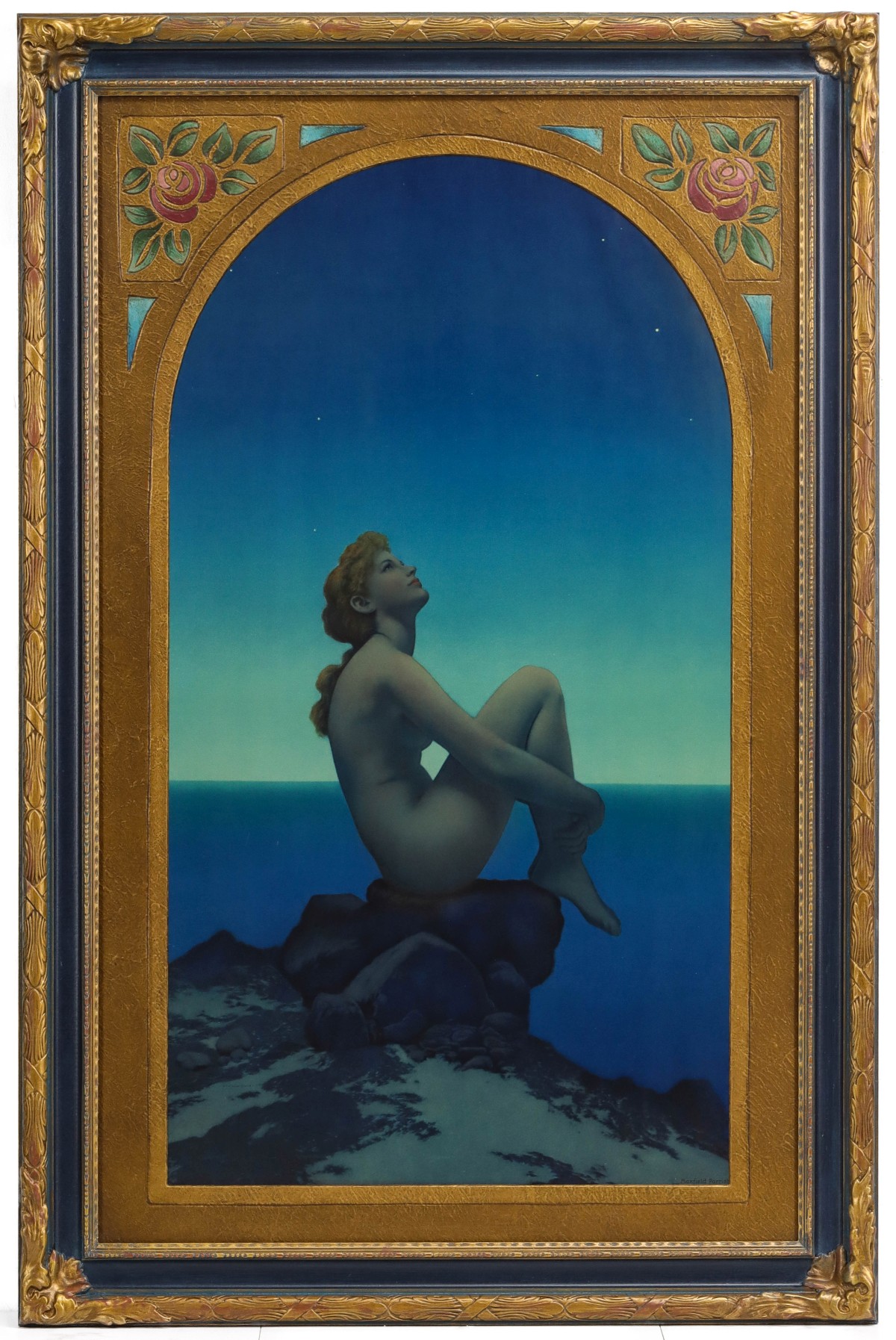 LARGE MECHANICAL PRINT 'STARS' AFTER MAXFIELD PARRISH