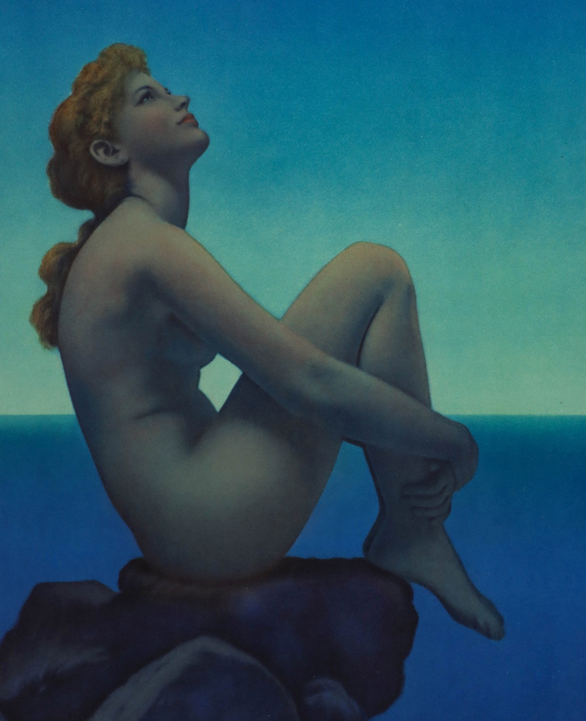 LARGE MECHANICAL PRINT 'STARS' AFTER MAXFIELD PARRISH