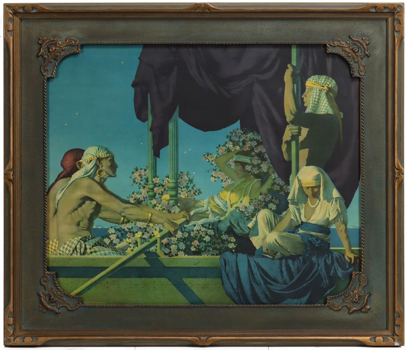 SCARCE LARGE 'CLEOPATRA' PRINT AFTER MAXFIELD PARRISH