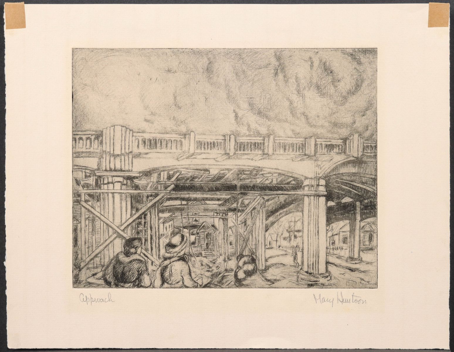 MARY HUNTOON (1896-1970) PENCIL SIGNED WPA ETCHINGS