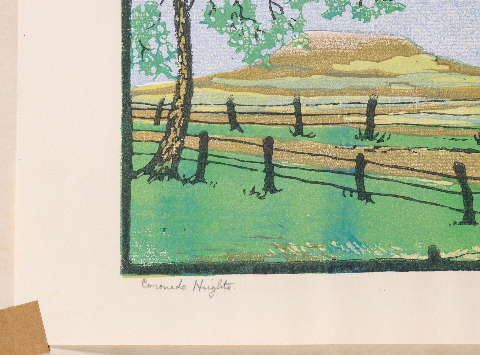 MARGARET WHITTEMORE (1897-1983) PENCIL SIGNED WOODBLOCK