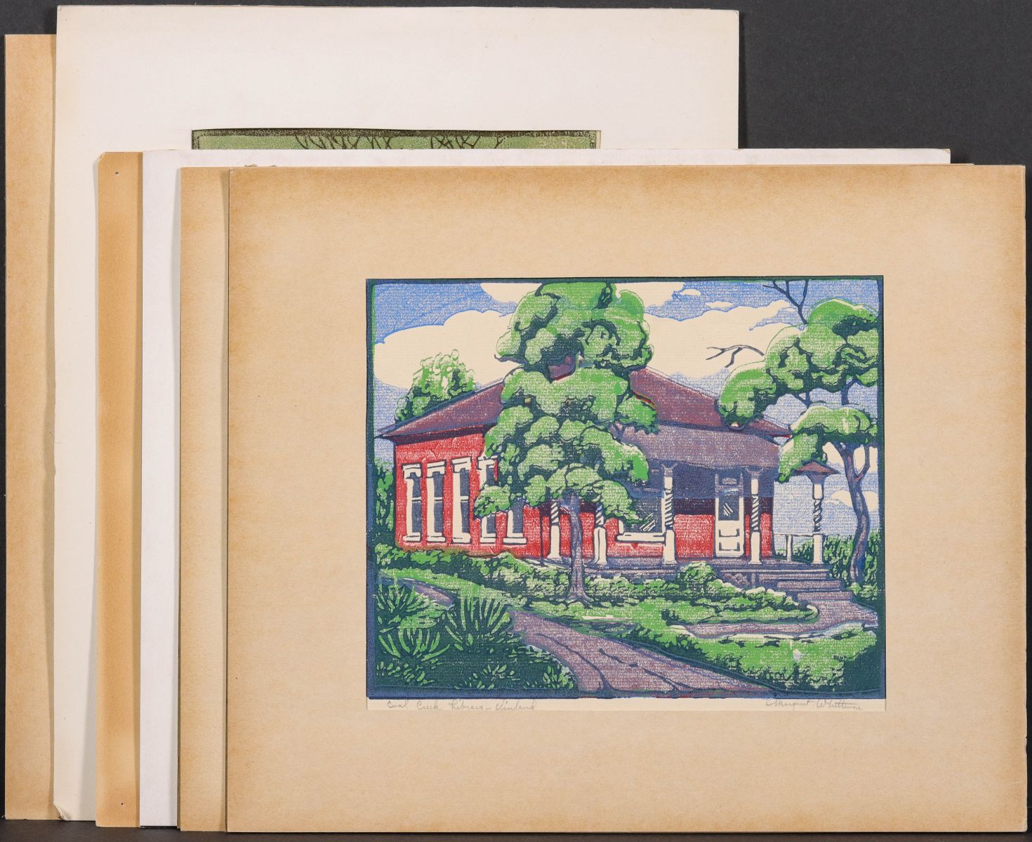 MARGARET WHITTEMORE (1897-1983) SIGNED COLOR WOODBLOCKS