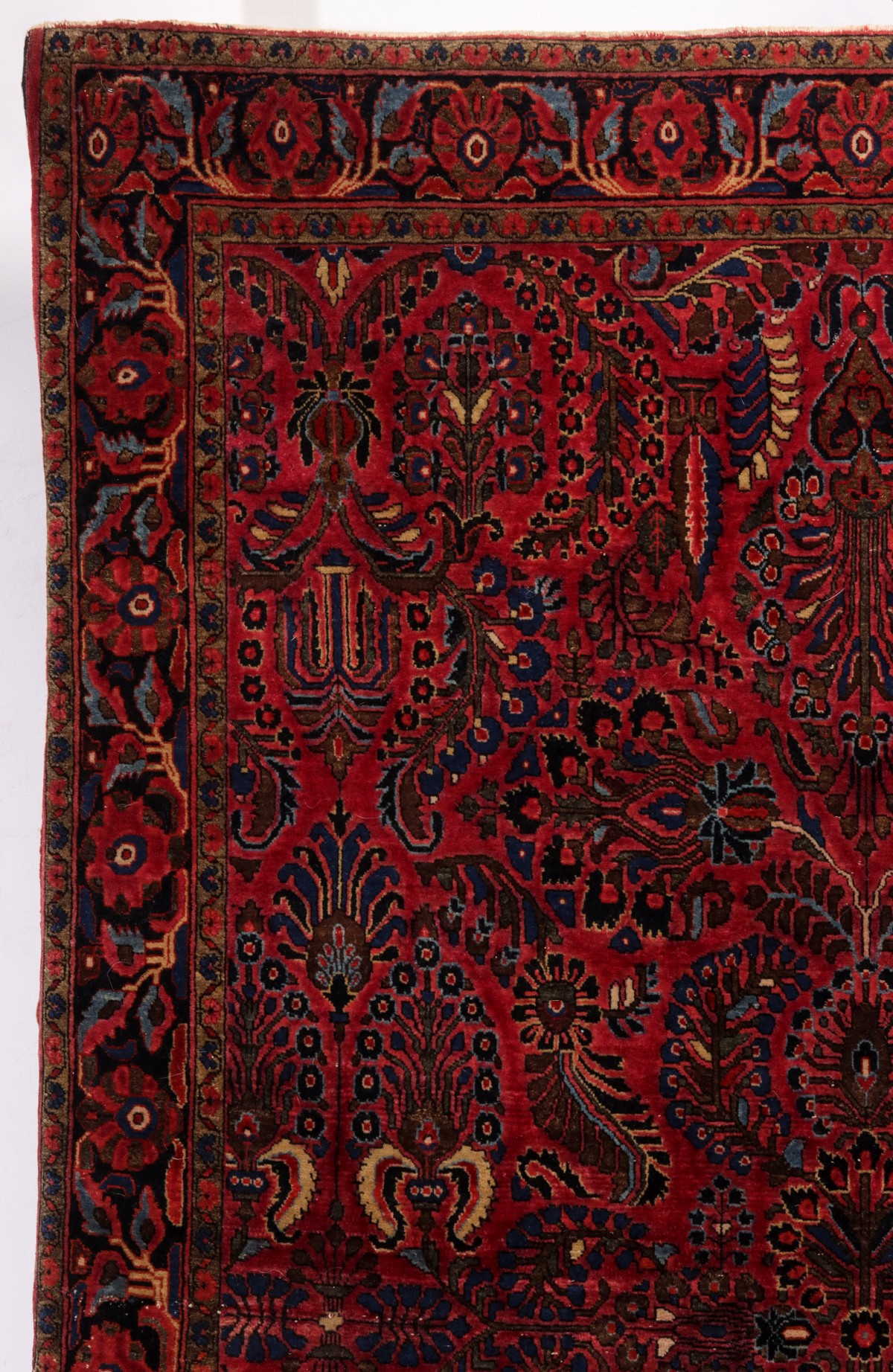 A JEWEL COLOR PERSIAN SAROUK CARPET CIRCA 1920