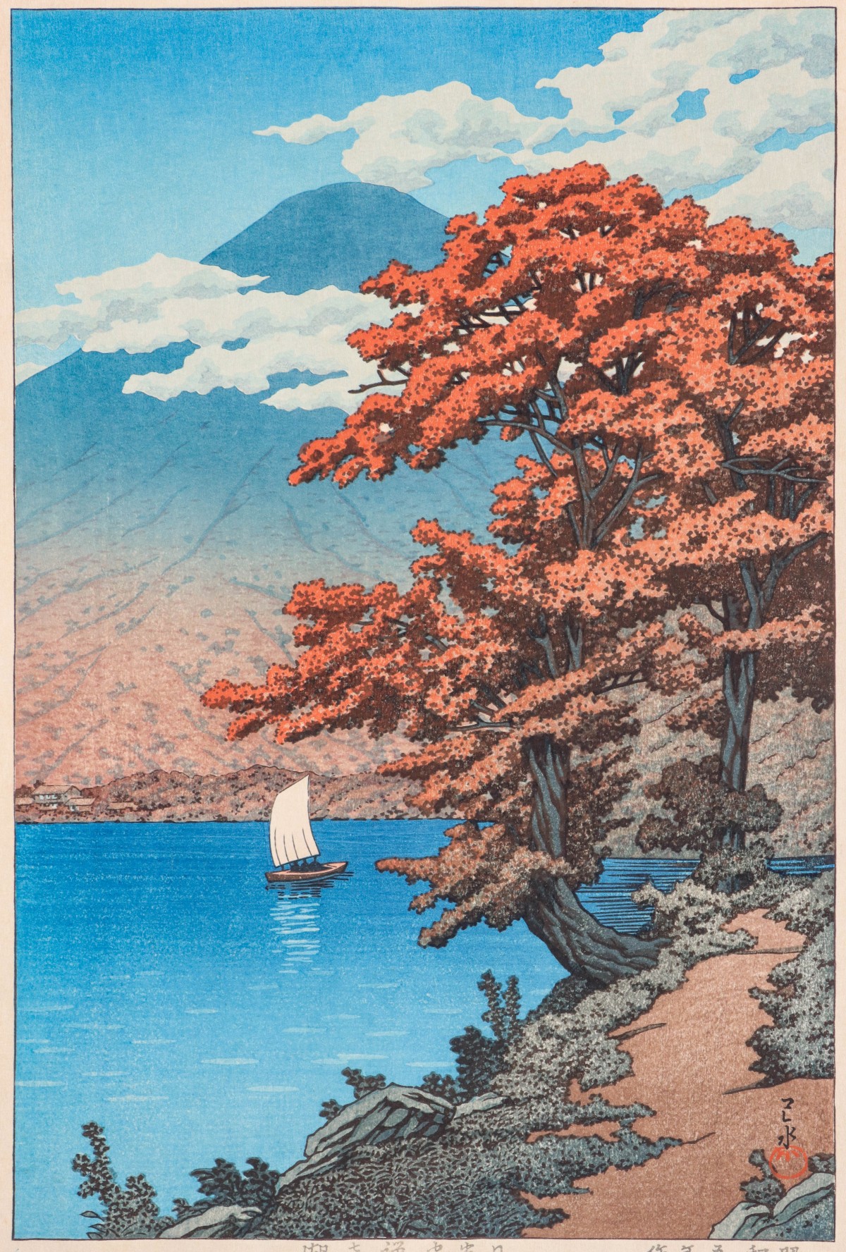 KAWASE HASUI (1883-1957) JAPANESE COLOR WOODBLOCK PRINT