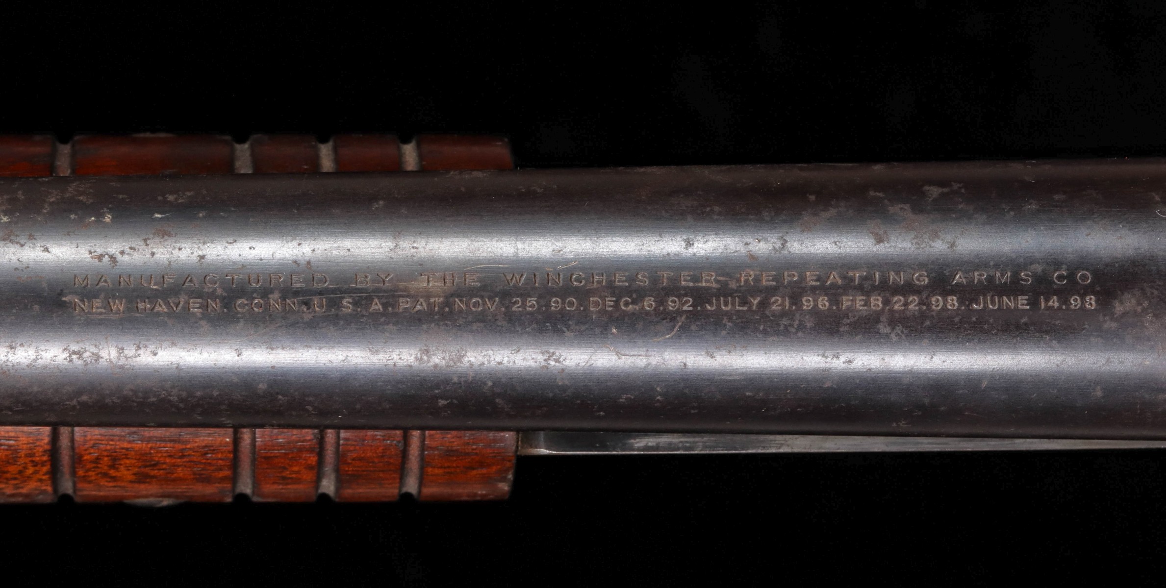 A WINCHESTER 12 GAUGE MODEL 1897 RIOT SHOTGUN