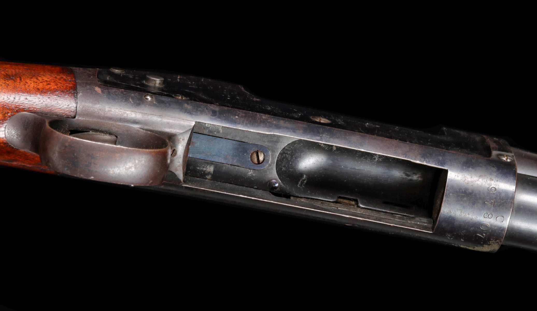 A WINCHESTER 12 GAUGE MODEL 1897 RIOT SHOTGUN