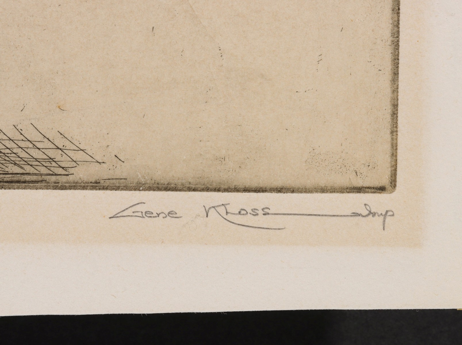 GENE KLOSS (1903-1996) PENCIL SIGNED DRYPOINT ETCHING