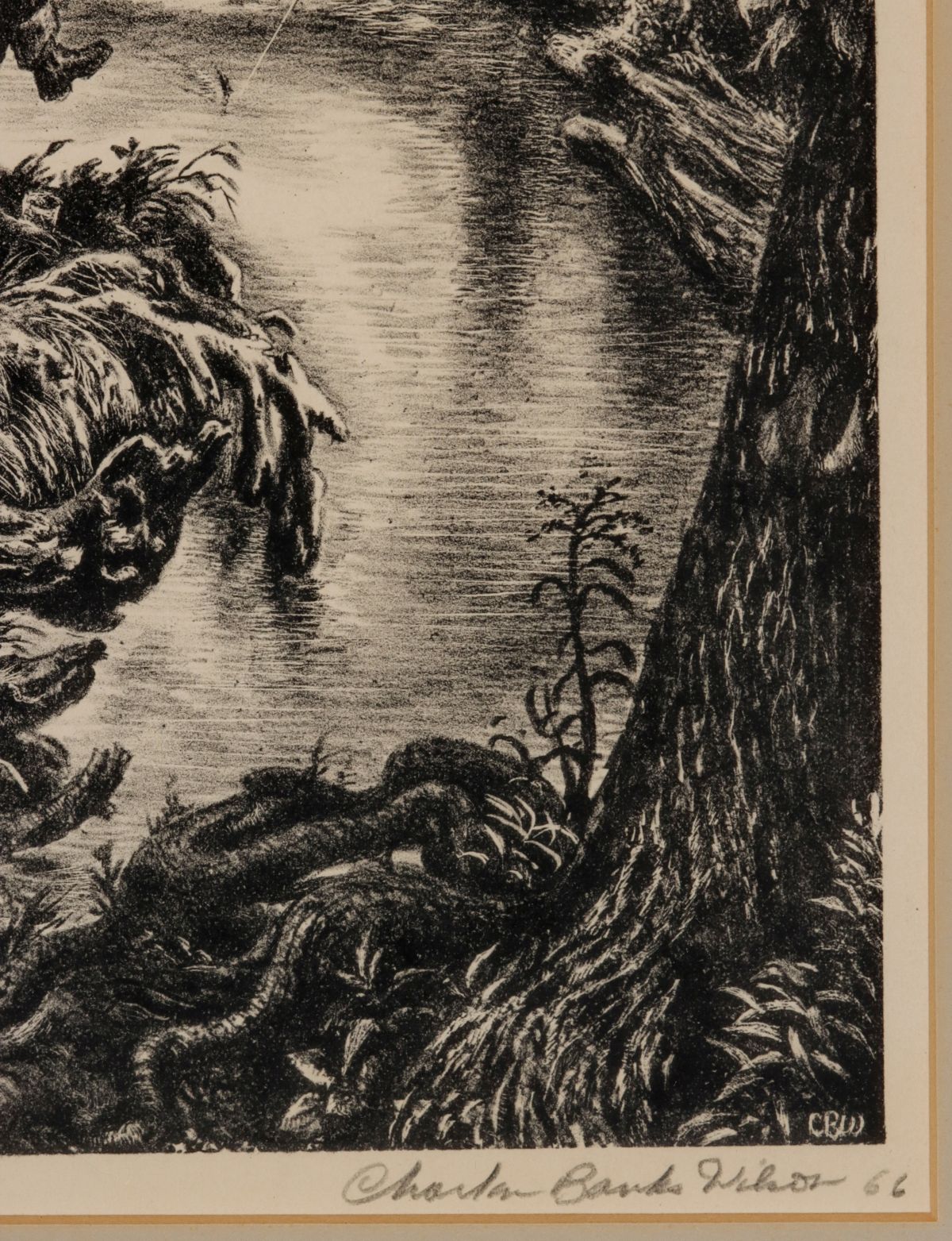 CHARLES BANKS WILSON (1918-2013) PENCIL SIGNED LITHOGPH