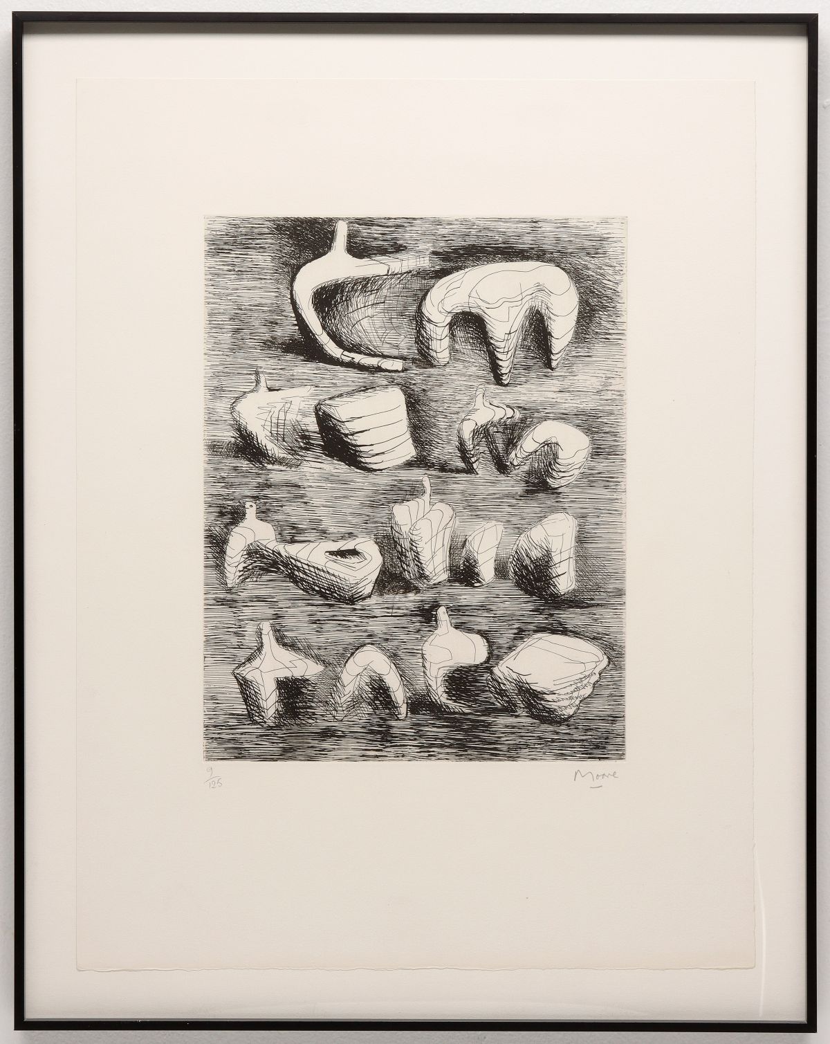 HENRY MOORE (1898-1986) PENCIL SIGNED ETCHING