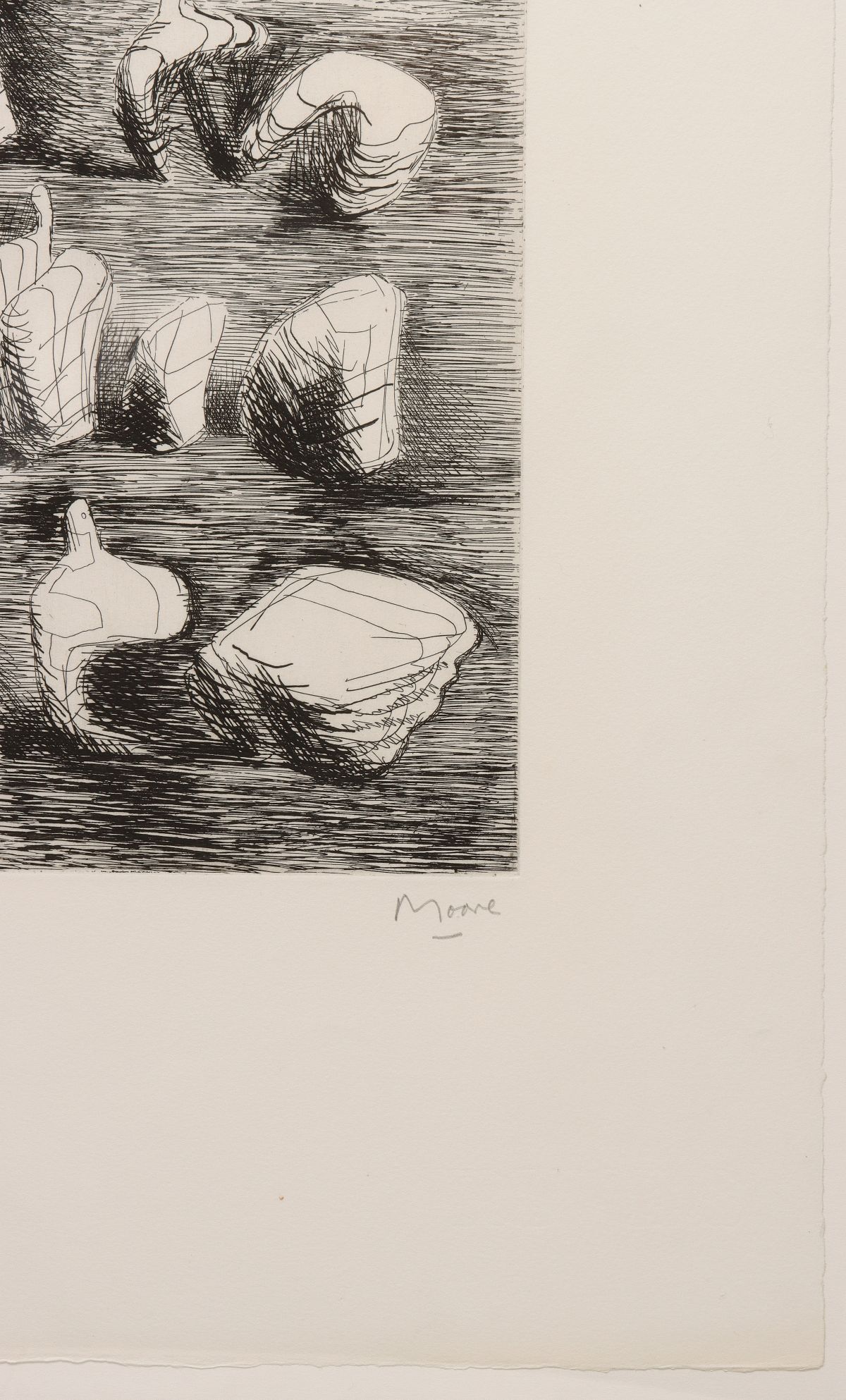 HENRY MOORE (1898-1986) PENCIL SIGNED ETCHING