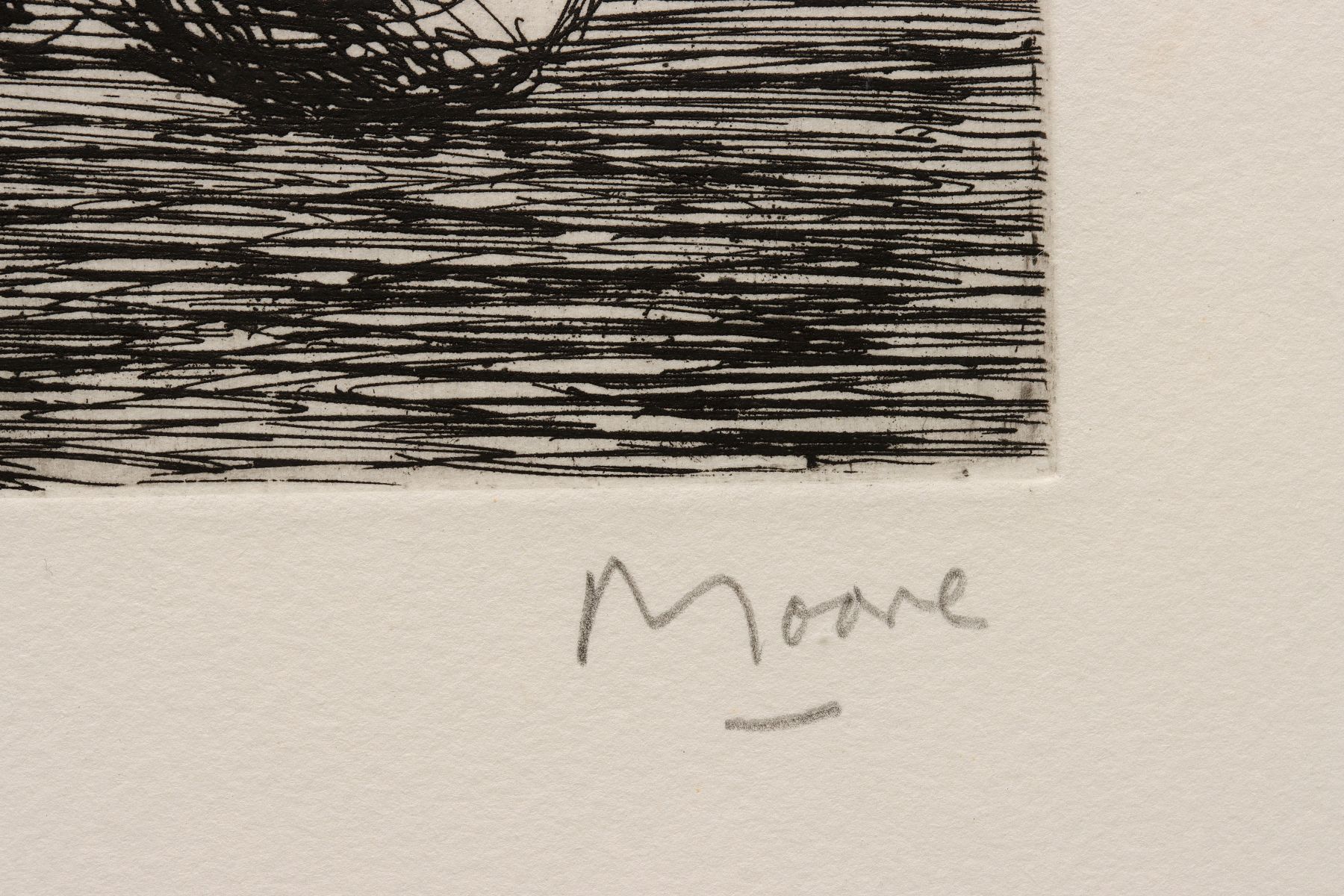 HENRY MOORE (1898-1986) PENCIL SIGNED ETCHING