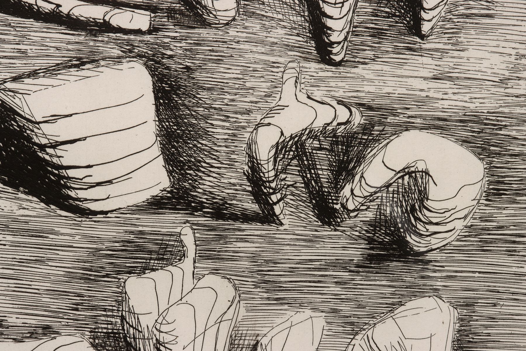 HENRY MOORE (1898-1986) PENCIL SIGNED ETCHING