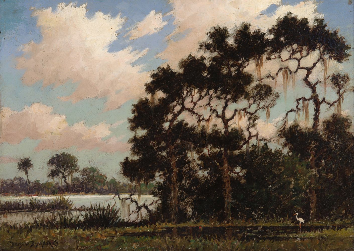 BENSON B. MOORE (1882-1974) Oil ON ARTIST'S BOARD