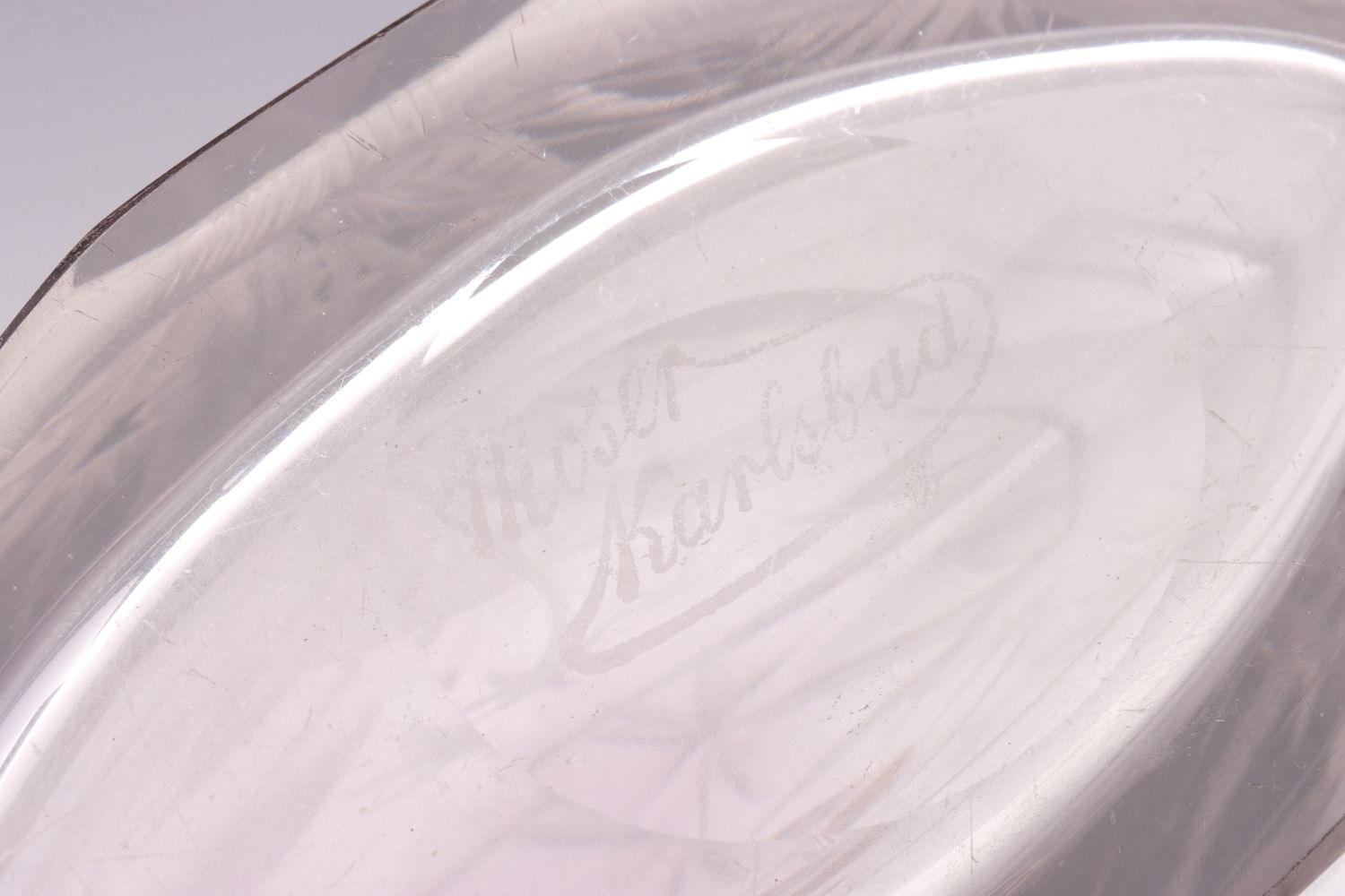 A RARE MOSER VASE WITH TIGERS, EX-KLABIN COLLECTION