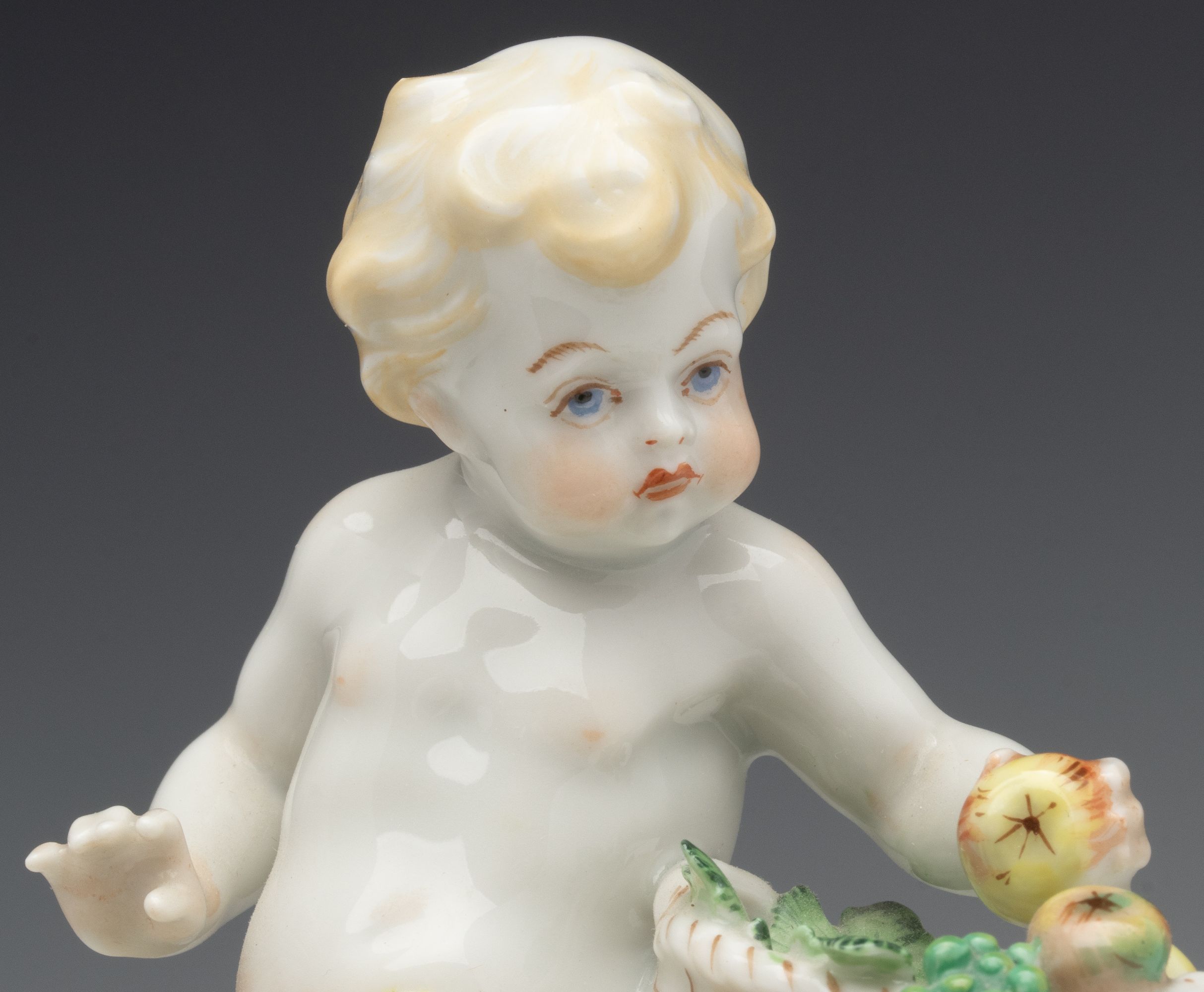 AUGARTEN AND KPM PORCELAIN TUREENS WITH PUTTO FIGURES