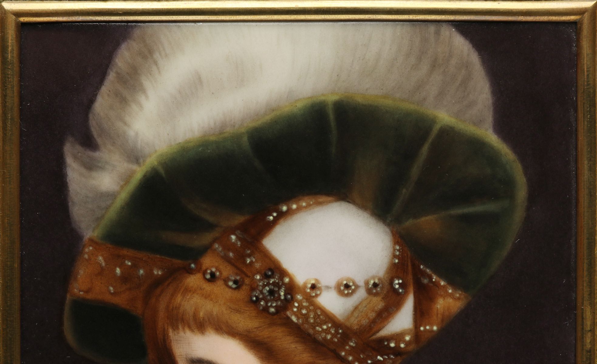 KPM PAINTED PORCELAIN PLAQUE AFTER HANS MAKART