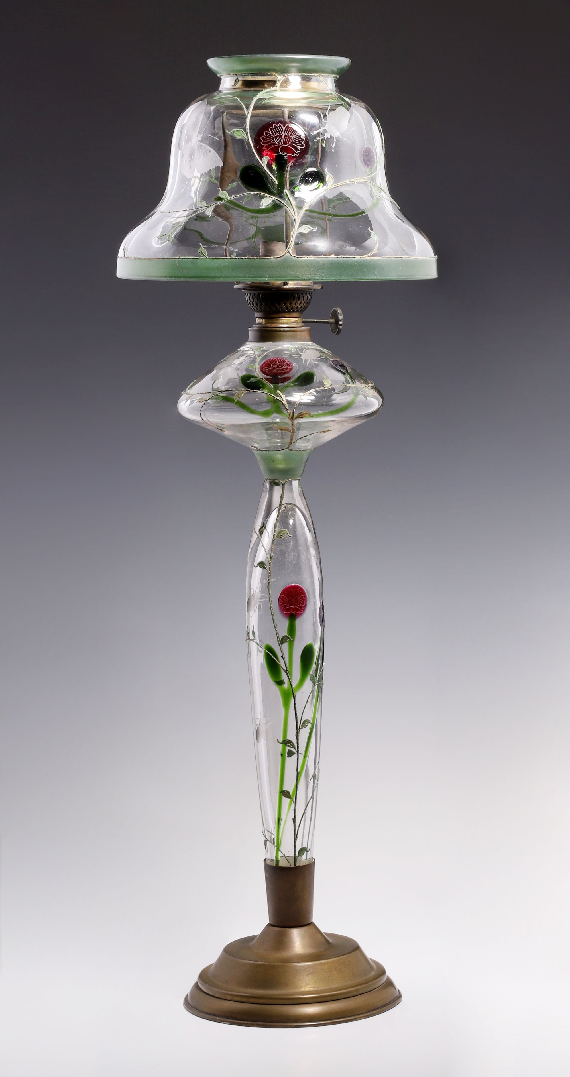 A RARE MOSER KARLSBADER SECESSION FLUID LAMP