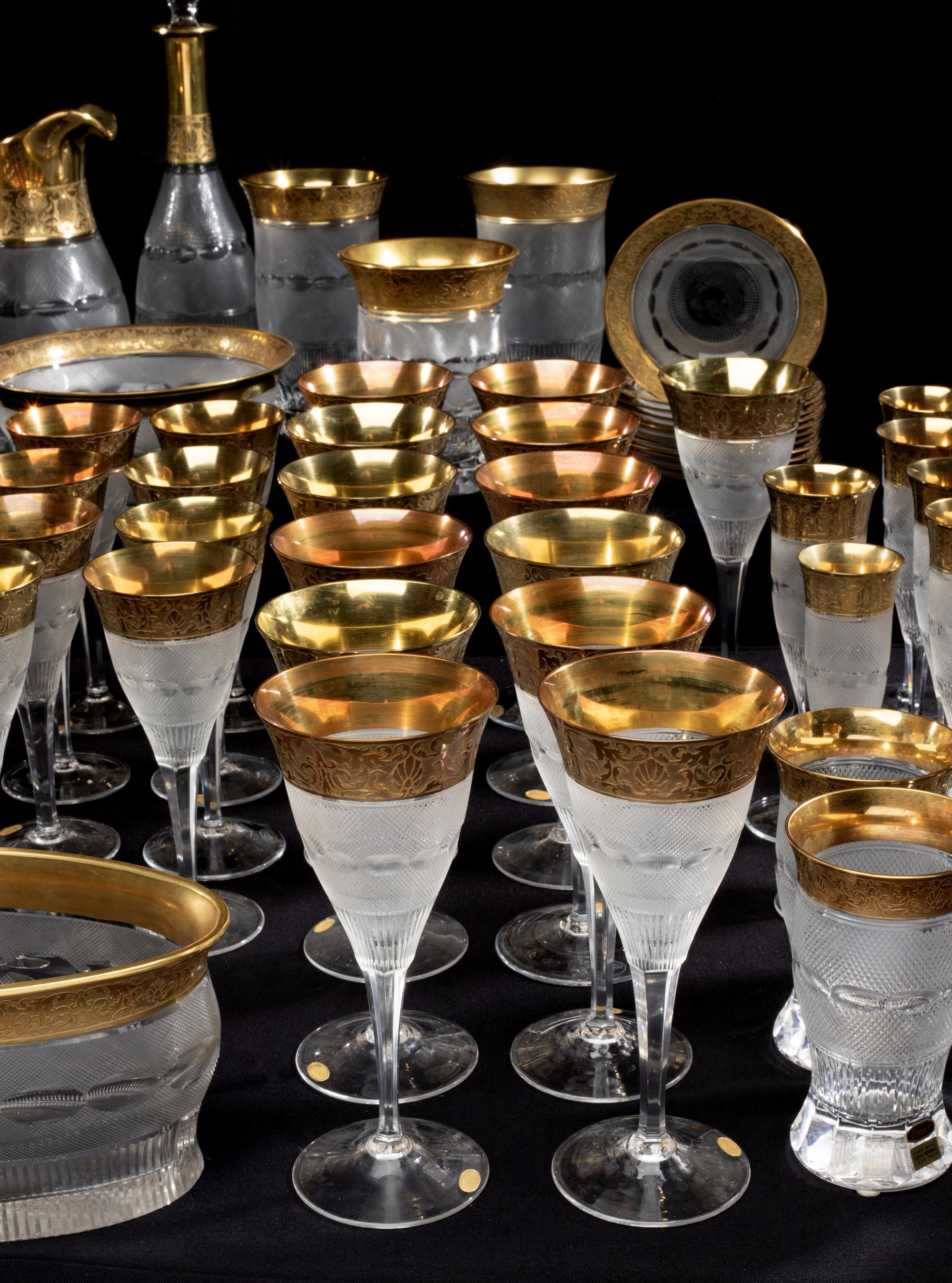 AN IMPRESSIVE 125 PC MOSER 'SPLENDID' CRYSTAL SERVICE