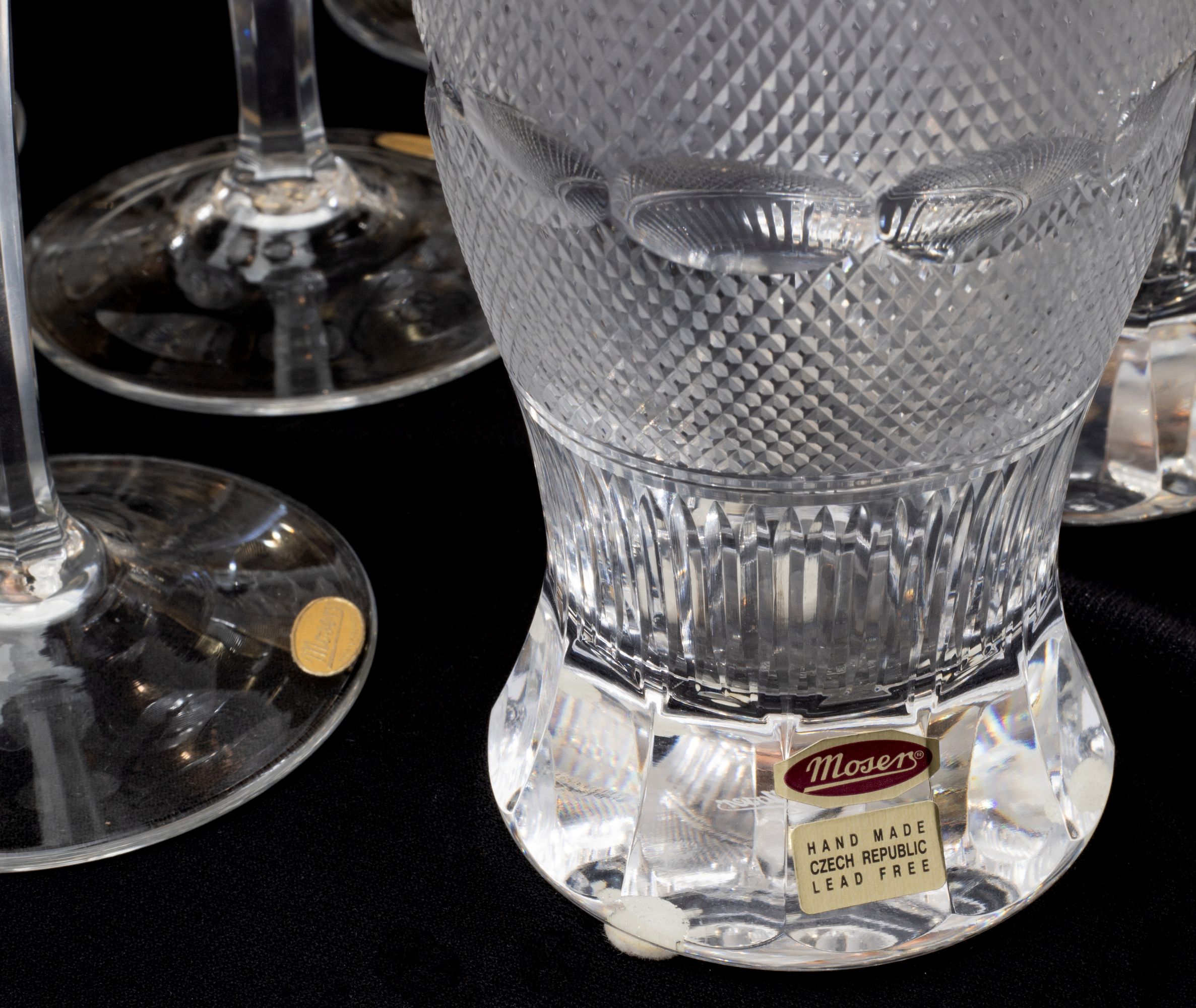 AN IMPRESSIVE 125 PC MOSER 'SPLENDID' CRYSTAL SERVICE