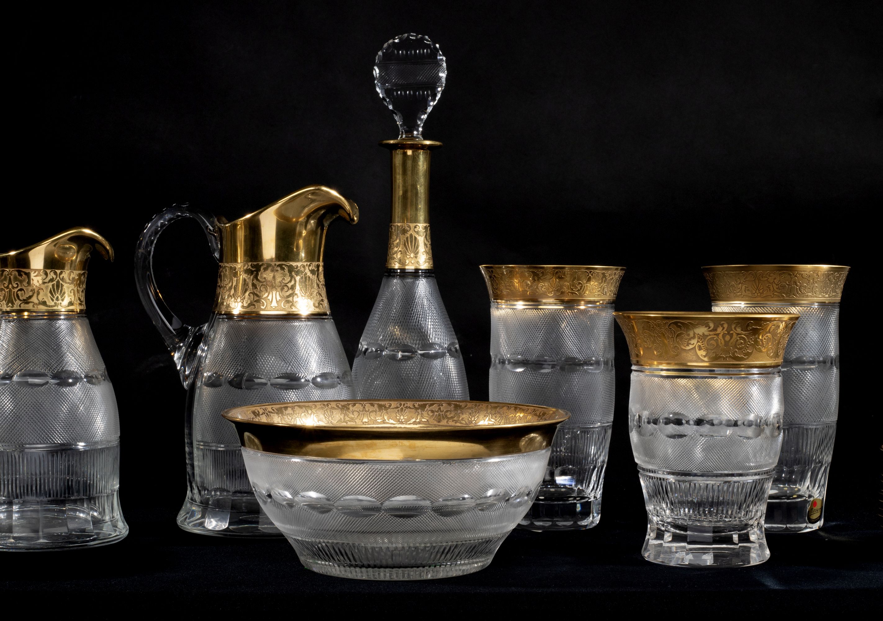 AN IMPRESSIVE 125 PC MOSER 'SPLENDID' CRYSTAL SERVICE