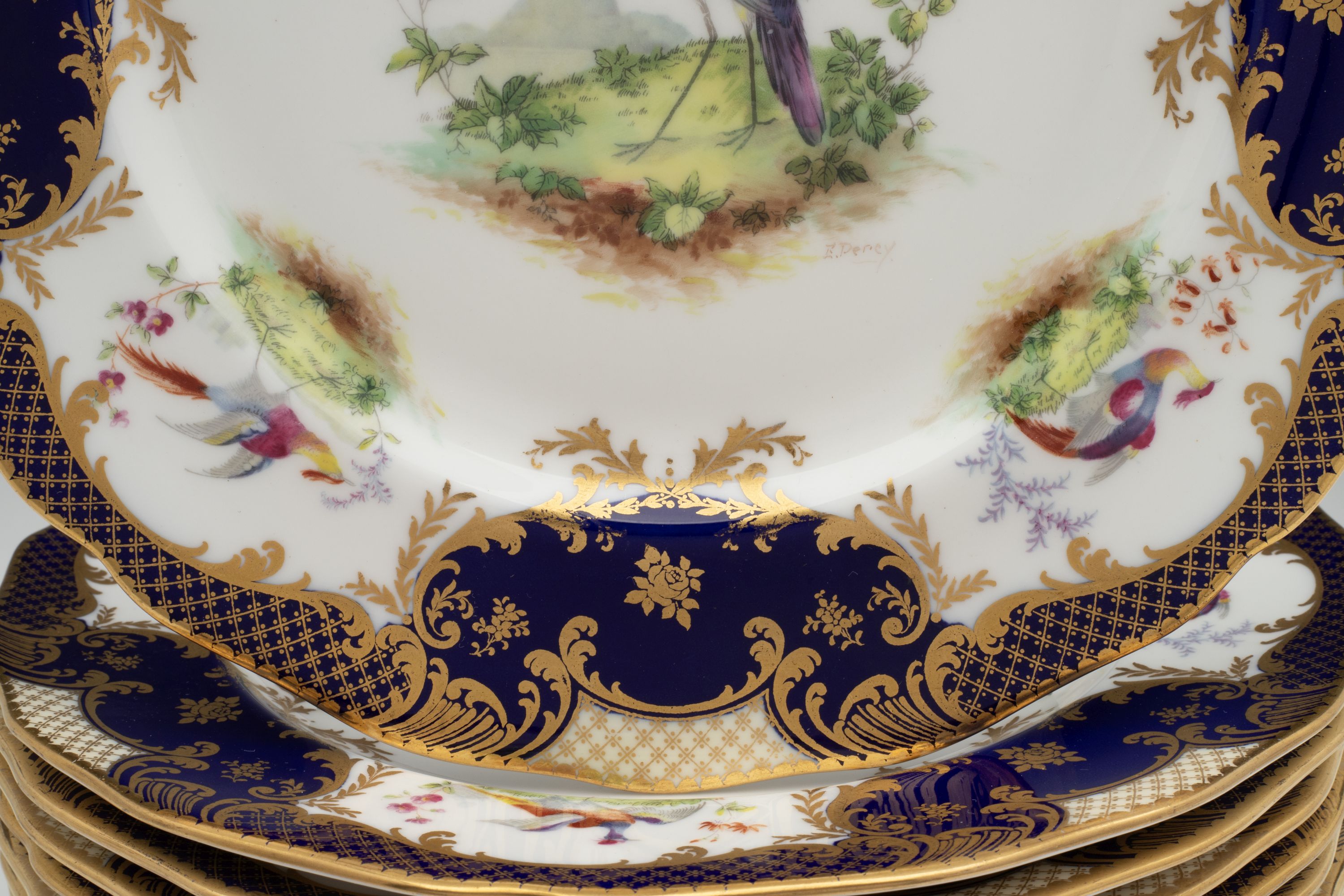 ROYAL DOULTON E. PERCY SERVICE PLATES FOR TIFFANY & CO.