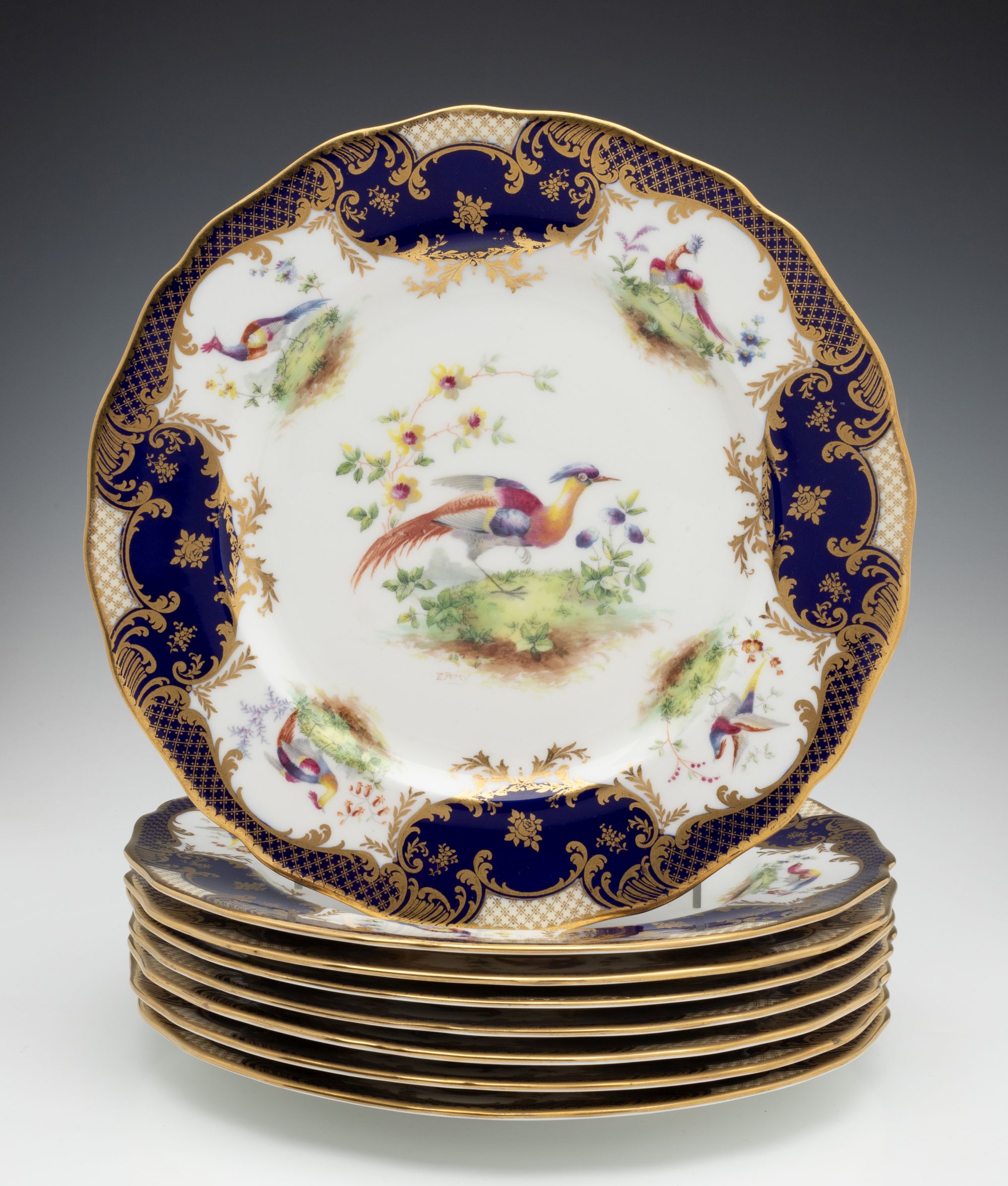 ROYAL DOULTON E. PERCY SERVICE PLATES FOR TIFFANY & CO.