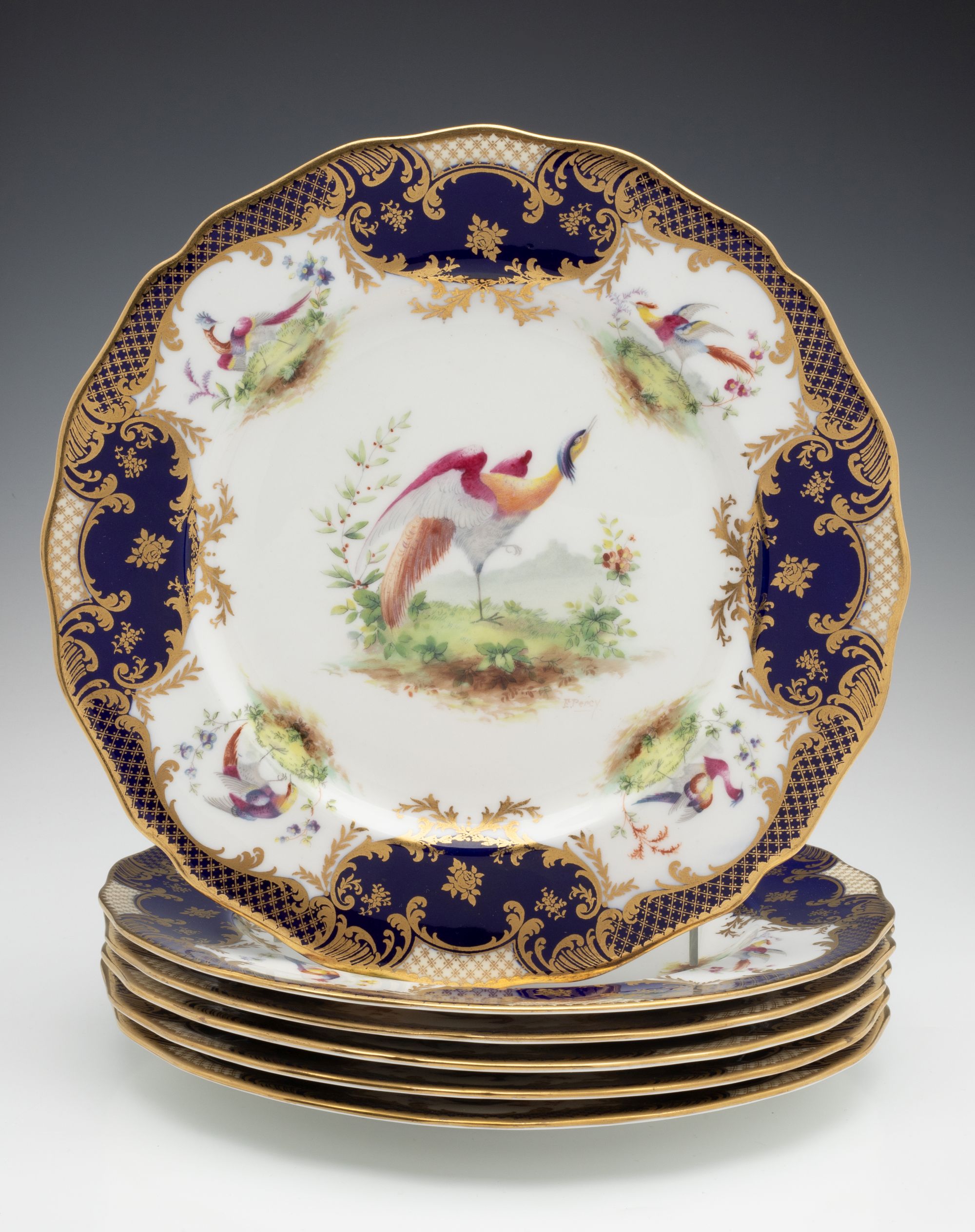 ROYAL DOULTON E. PERCY SERVICE PLATES FOR TIFFANY & CO.