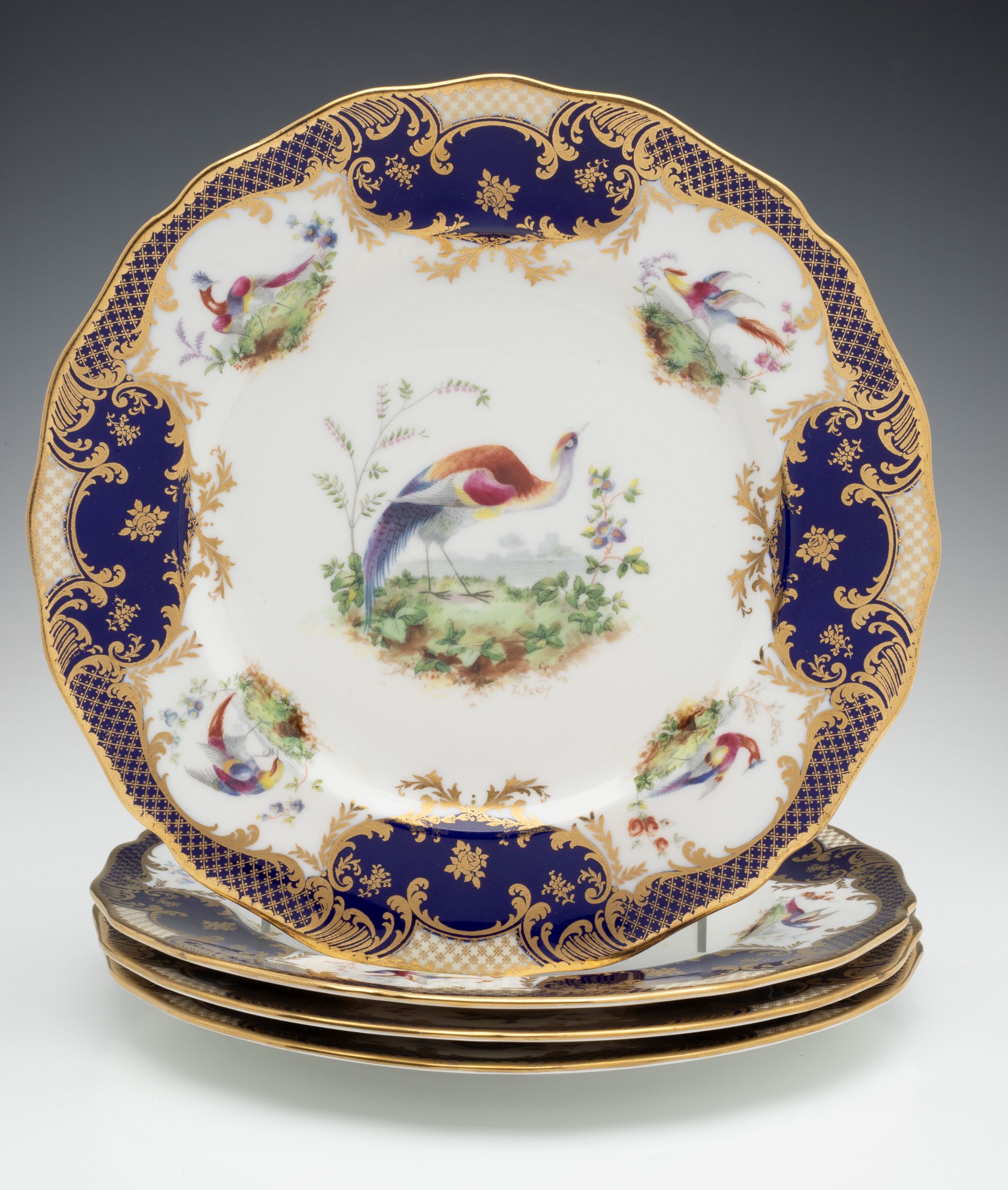 ROYAL DOULTON E. PERCY SERVICE PLATES FOR TIFFANY & CO.