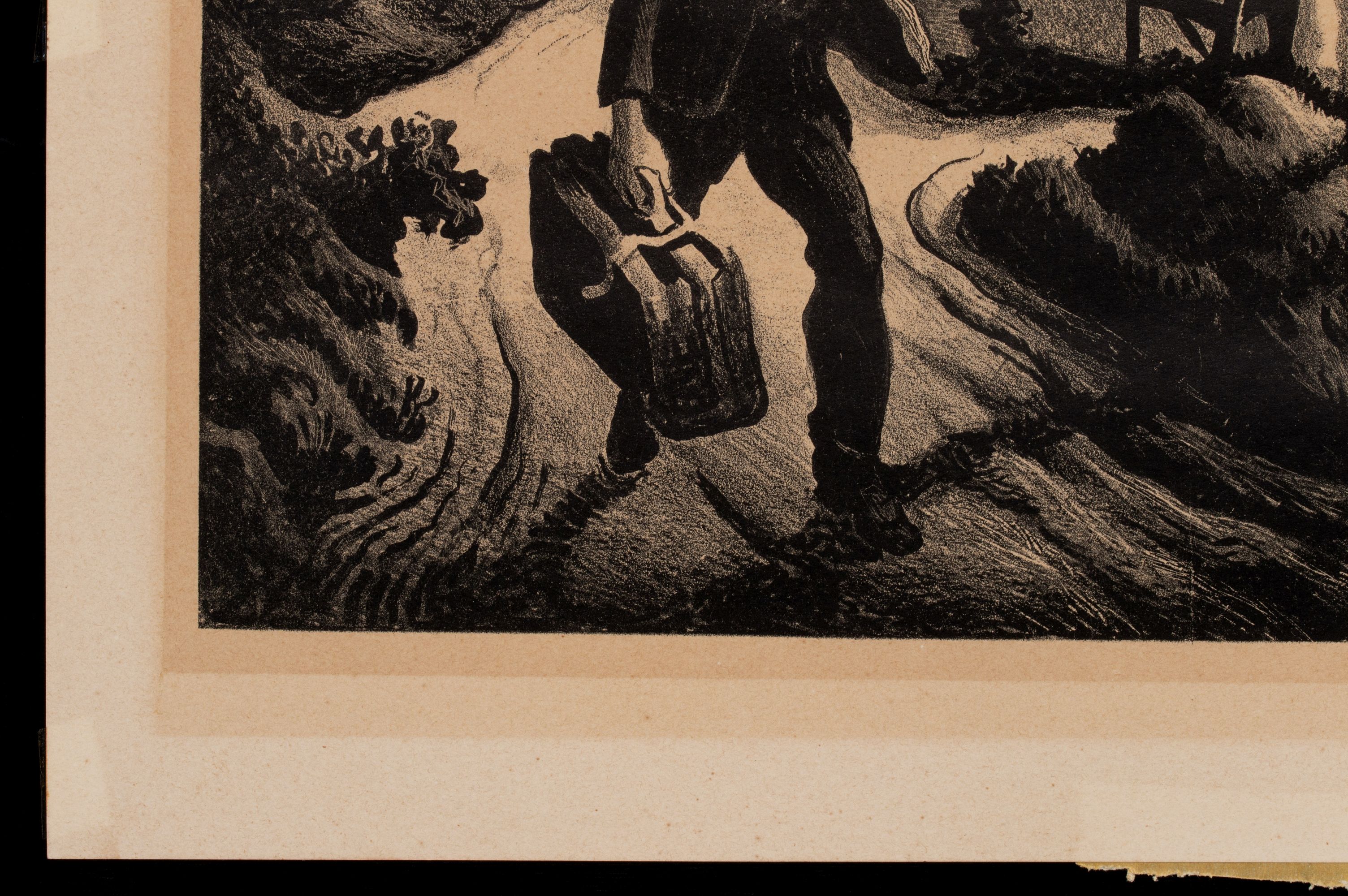 THOMAS HART BENTON (1889-1975) PENCIL SIGNED LITHOGRAPH