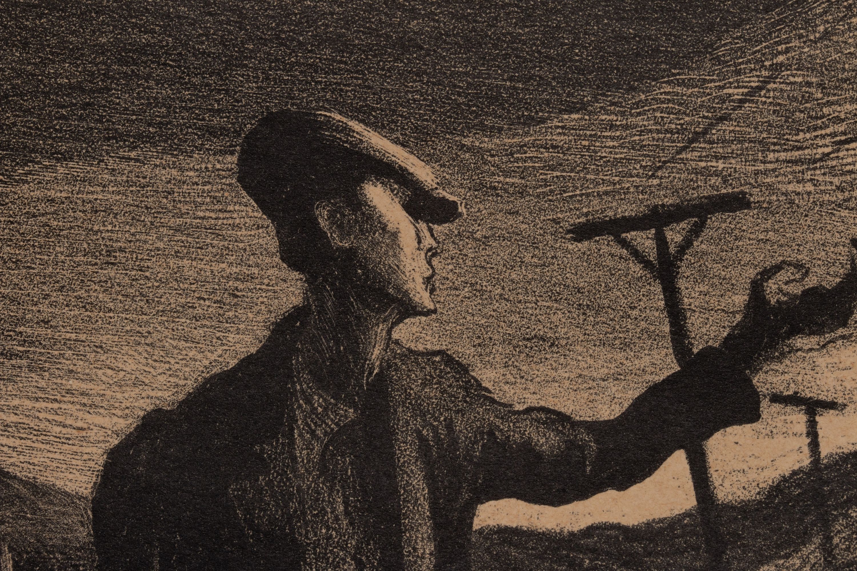 THOMAS HART BENTON (1889-1975) PENCIL SIGNED LITHOGRAPH