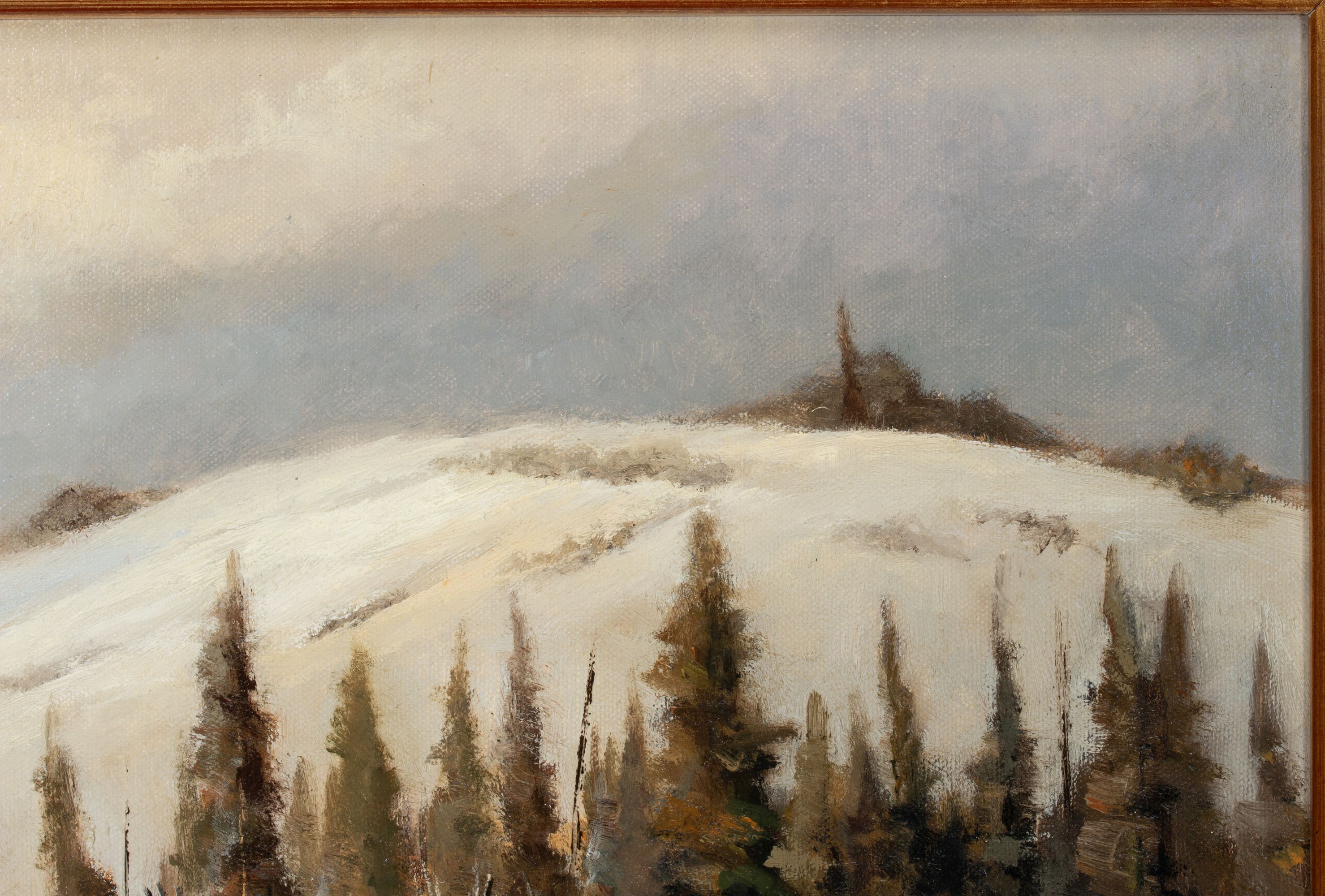 BILL MITTAG (B. 1935) NATIVE AMERICAN OIL ON CANVAS