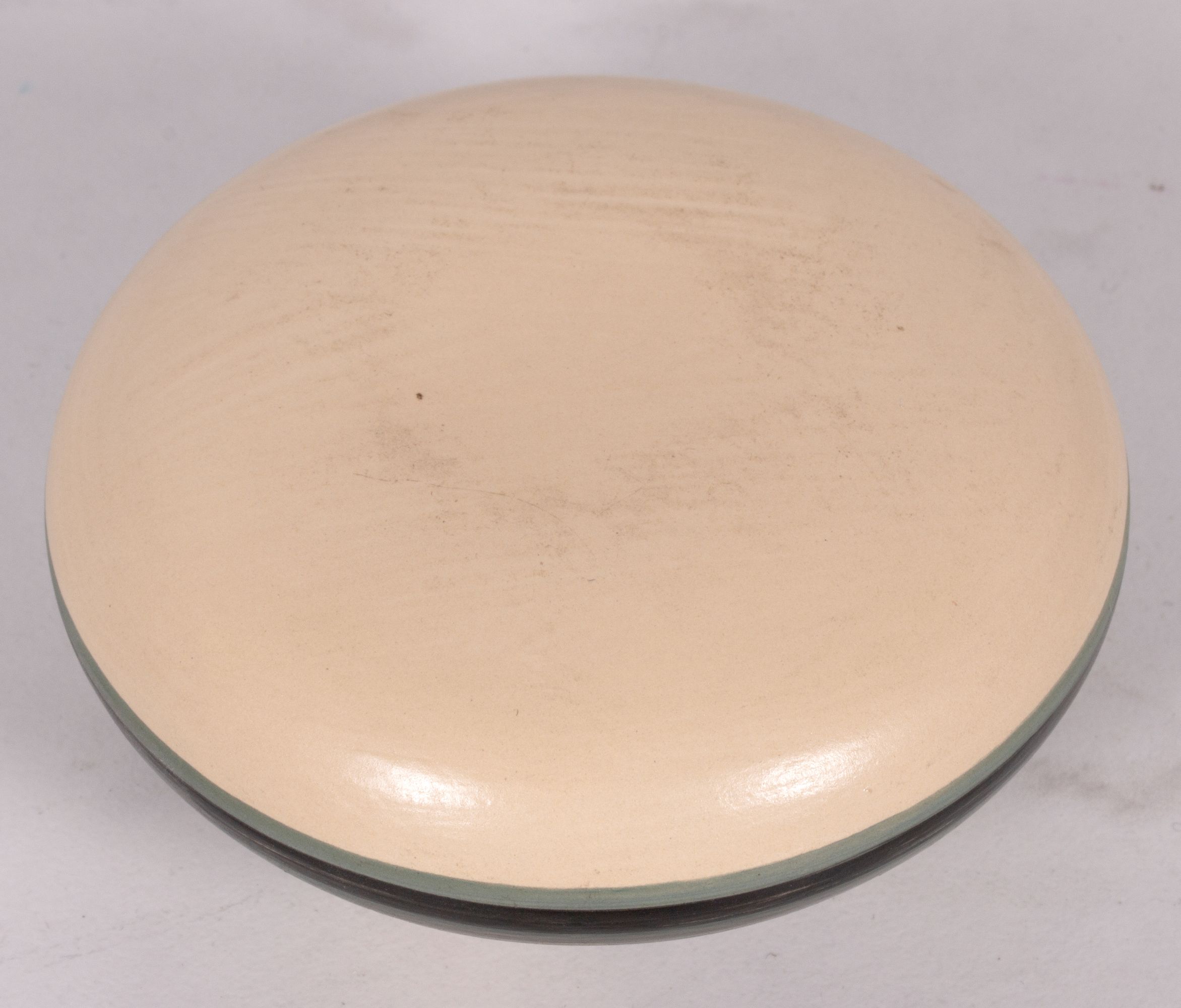 DORA TSE-PÉ (1939-2022) POTTERY VASE WITH TURQUOISE