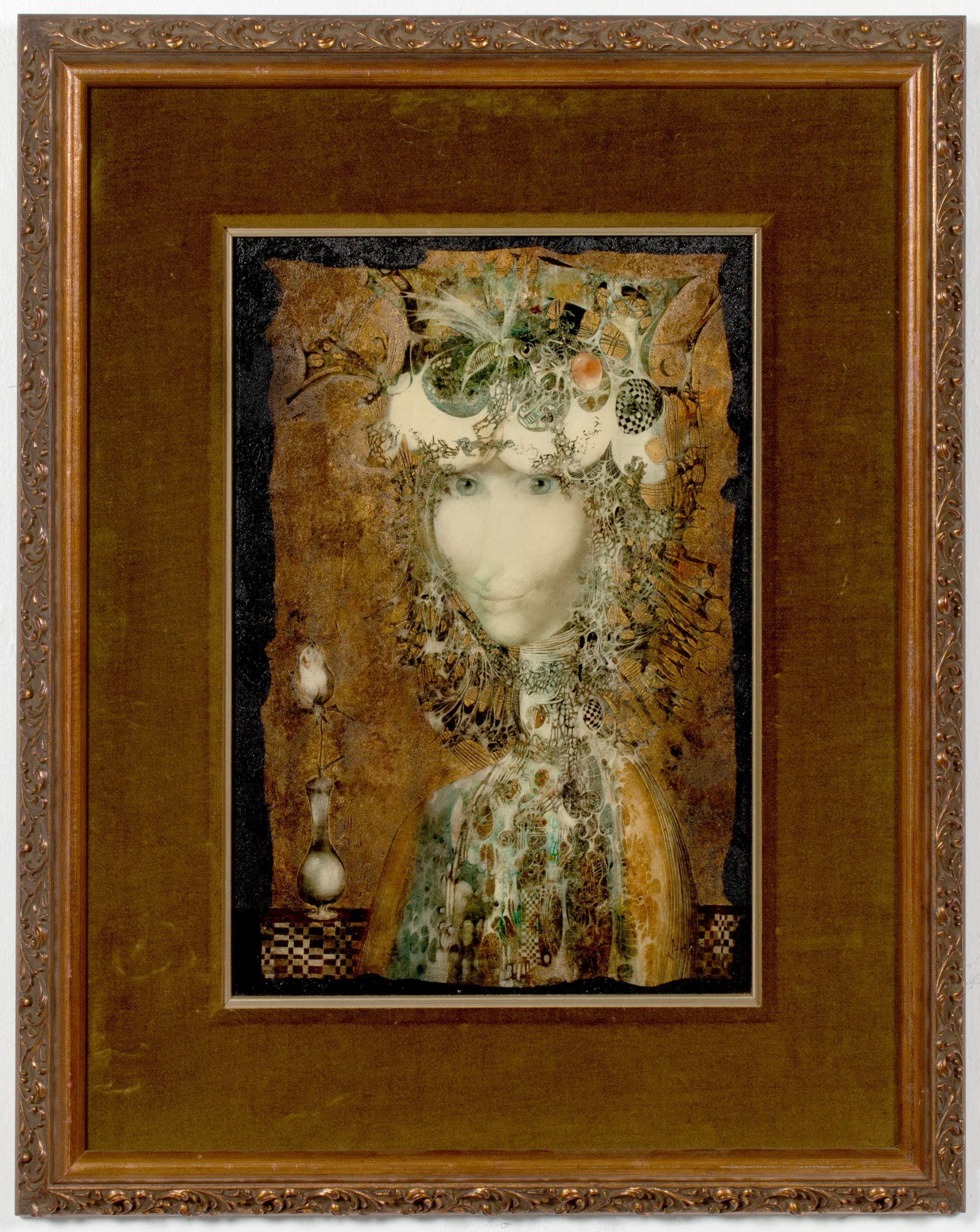 ENDRE SZASZ (1926-2003) MIXED MEDIA ON ARTIST'S BOARD