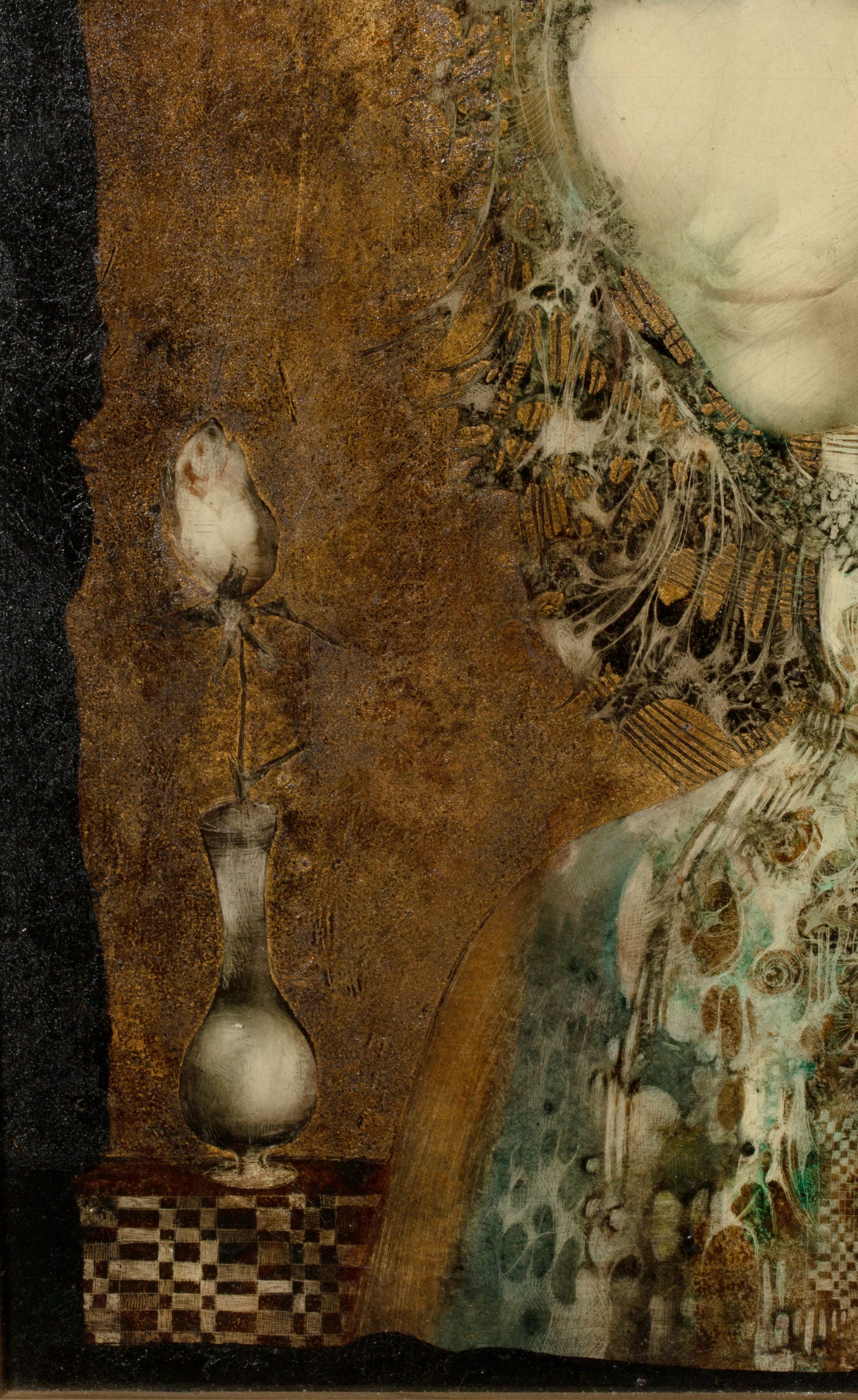 ENDRE SZASZ (1926-2003) MIXED MEDIA ON ARTIST'S BOARD