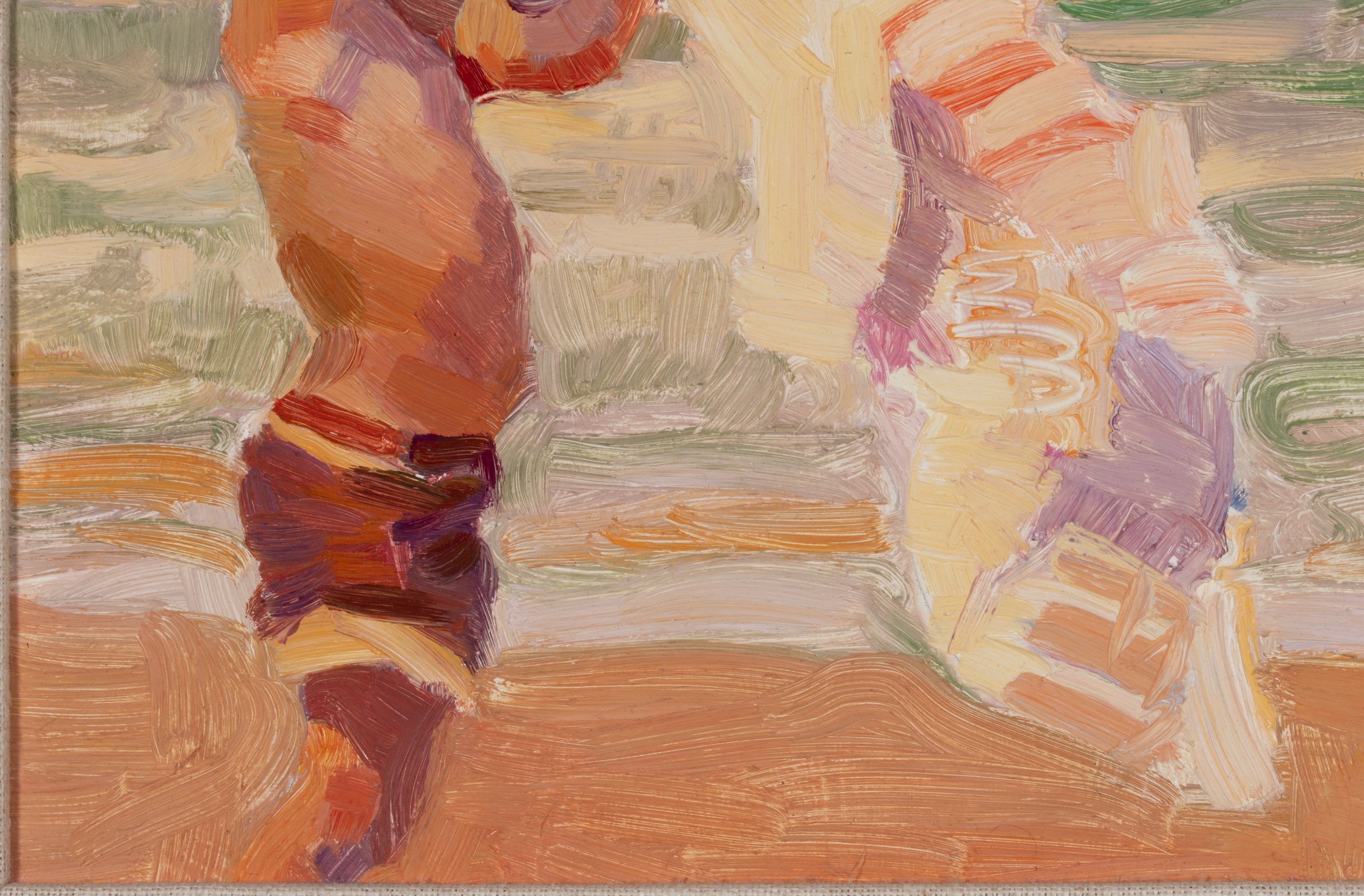 JOHN ASARO (CALIFORNIA B. 1937) OIL ON MASONITE