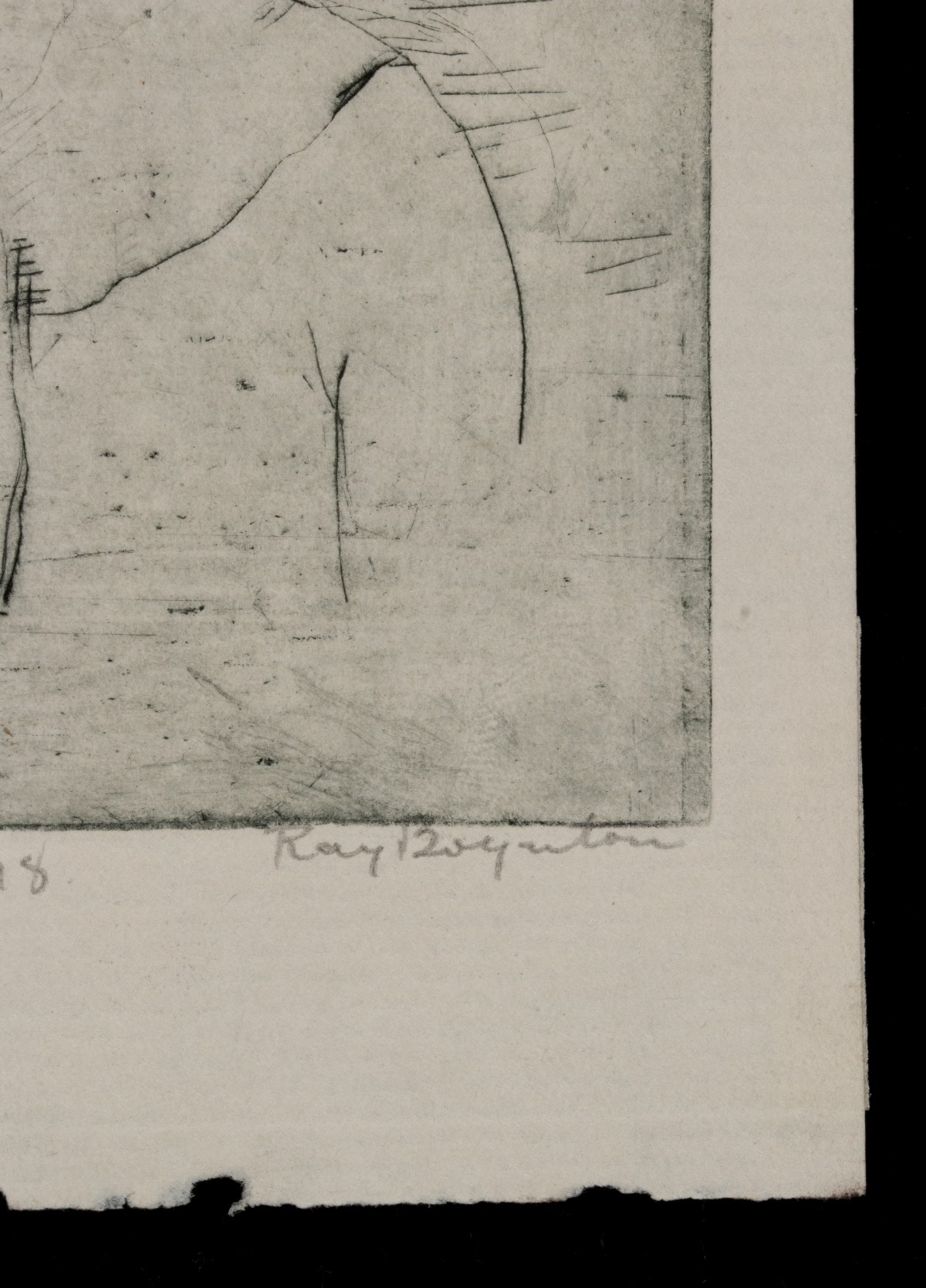 RAYMOND BOYNTON ETCHING TO POET ALICE CORBIN HENDERSON