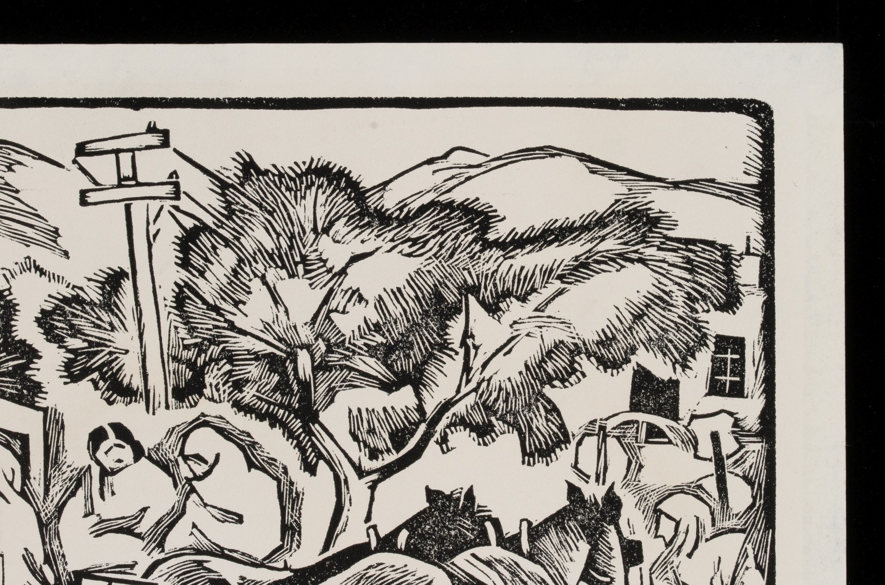 BARBARA LATHAM (1896-1989) PENCIL SIGNED LINOCUT