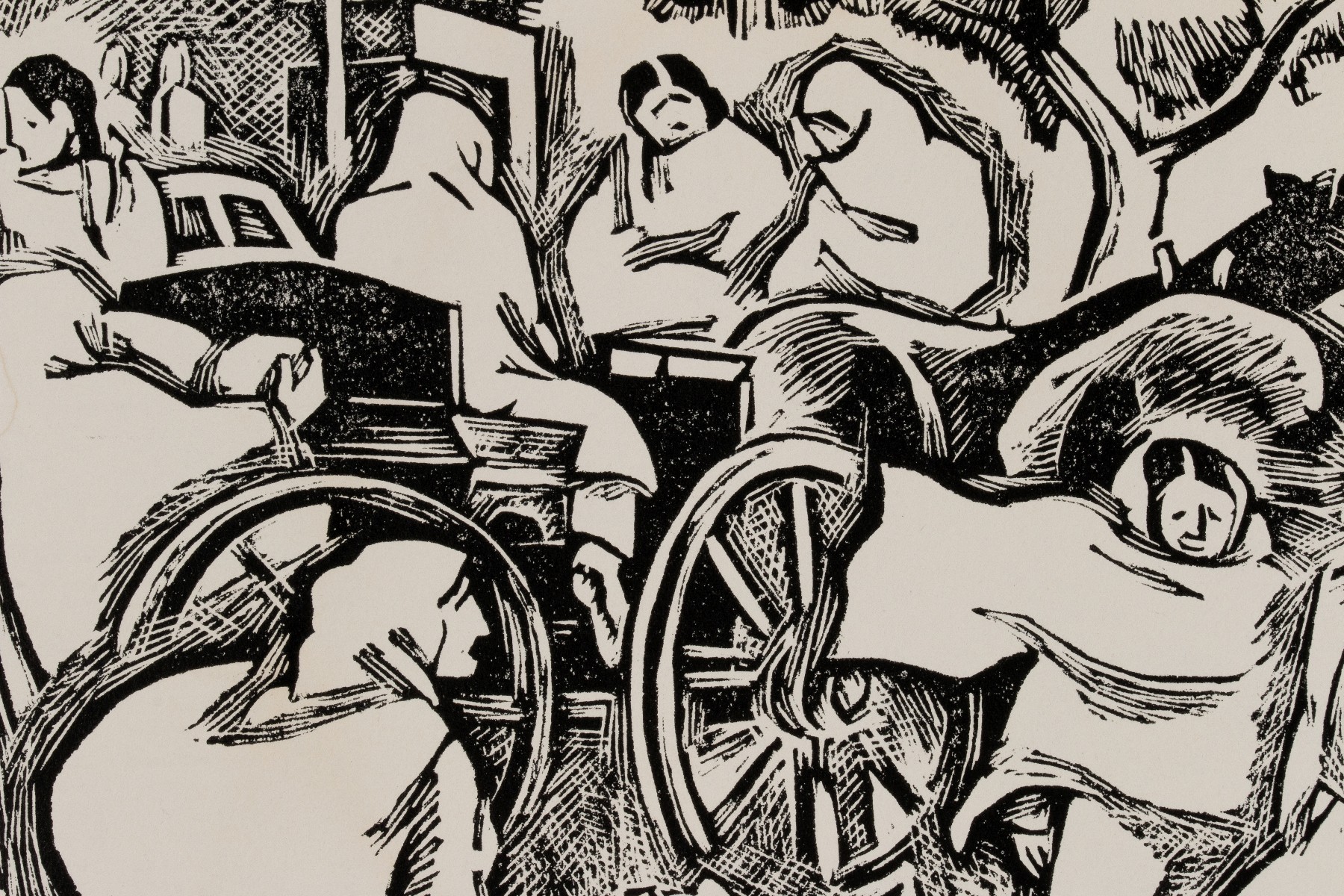 BARBARA LATHAM (1896-1989) PENCIL SIGNED LINOCUT